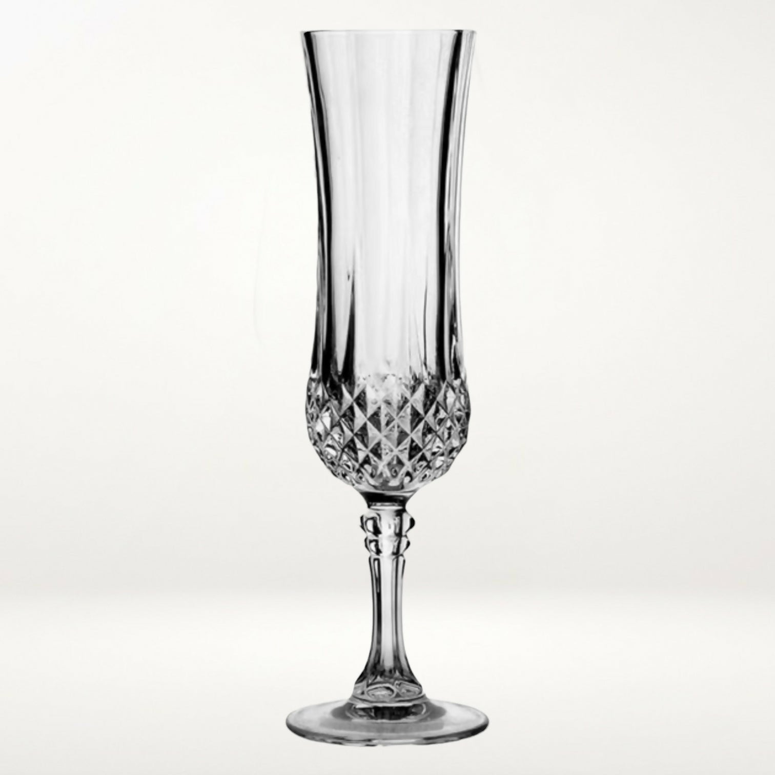 Cristal D’Arques Longchamp Clear Crystal Champagne Flutes | Set of 4 | Excellent Condition