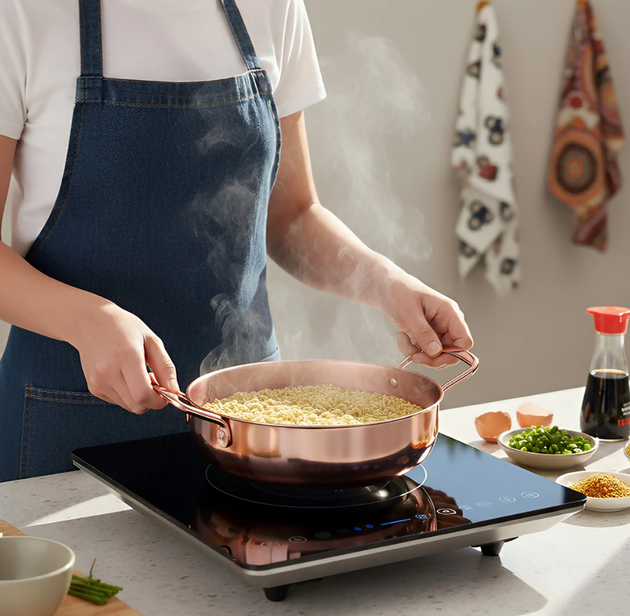 Anygleam Stock Pot Rosegold-L Stainless Steel HotPot Without Lid Single-Layer Cooking Soup Noodle Sea Food Home Kitchen Restaurant Tools