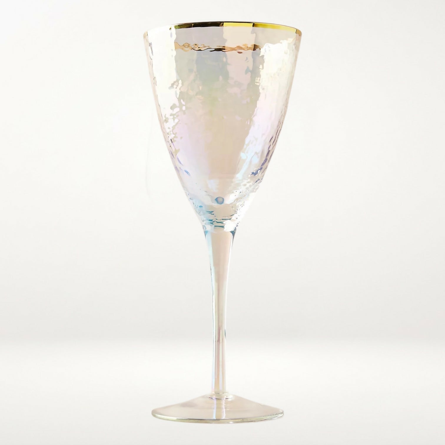 Anthropologie Zaza Lustered Wine & Champagne Glasses | Set of 2 | Excellent Condition