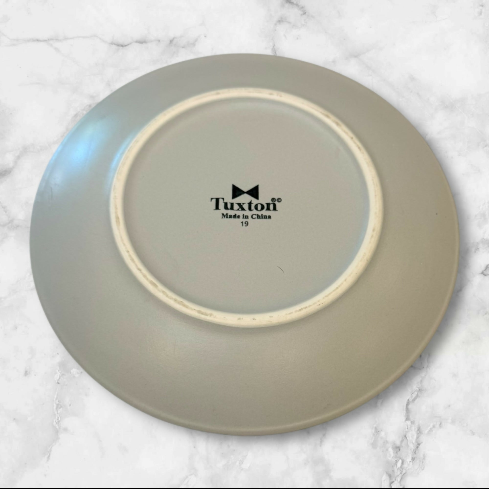 Tuxton Light Gray Salad Plates | Set of 4 | Excellent Condition