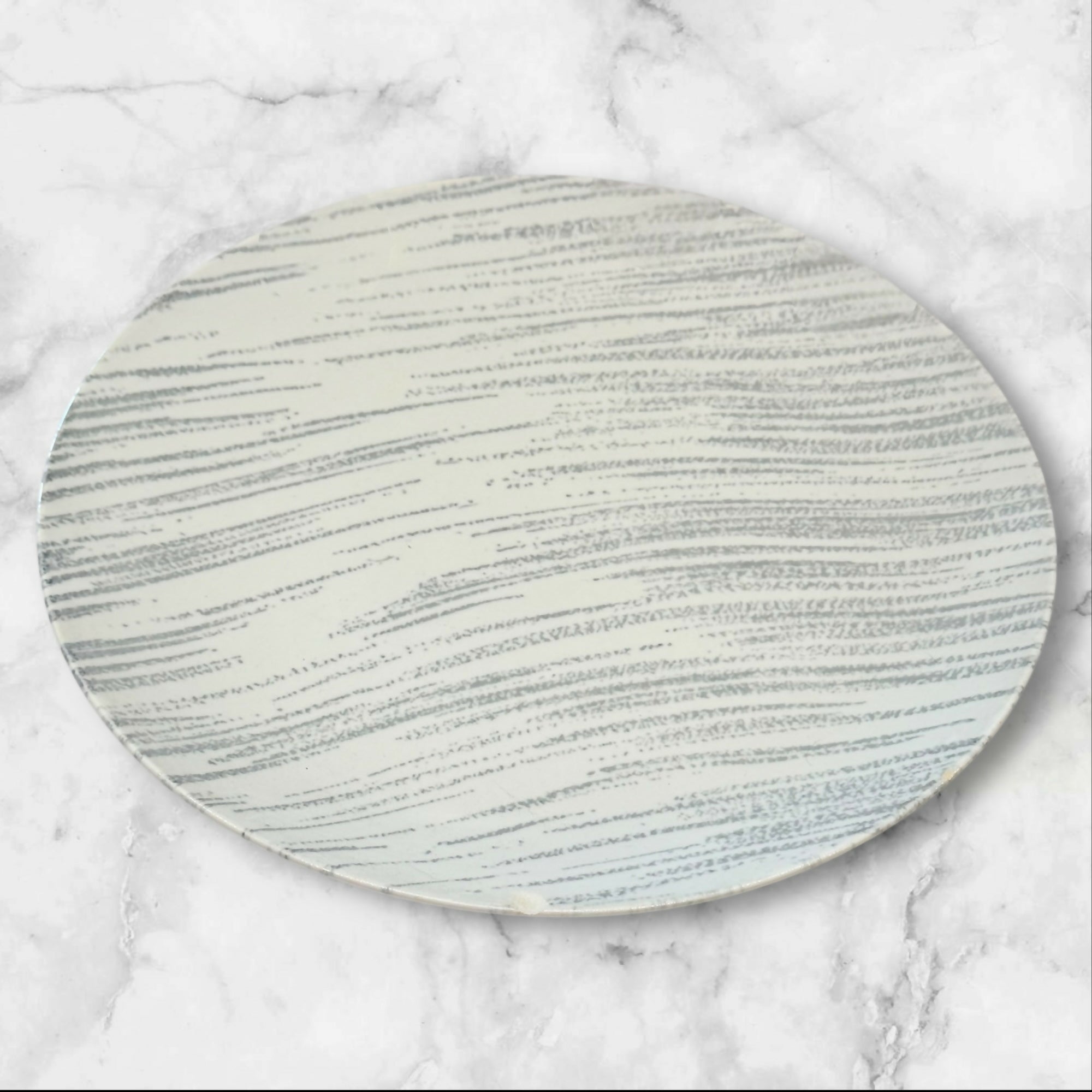 Royal USA Windblown Grey Dinner Plates | Set of 4 | Fair Condition