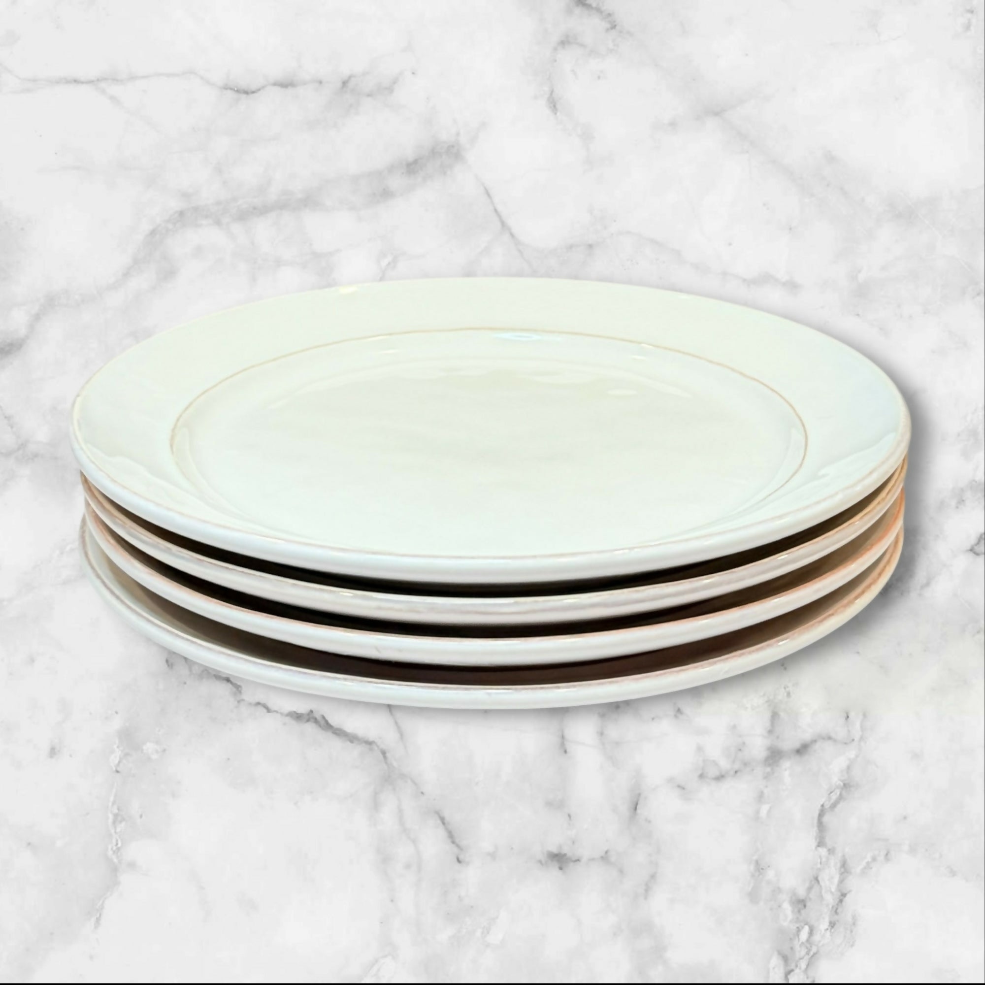 Pottery Barn Cambria White Salad Plates | Set of 4 | Great Condition