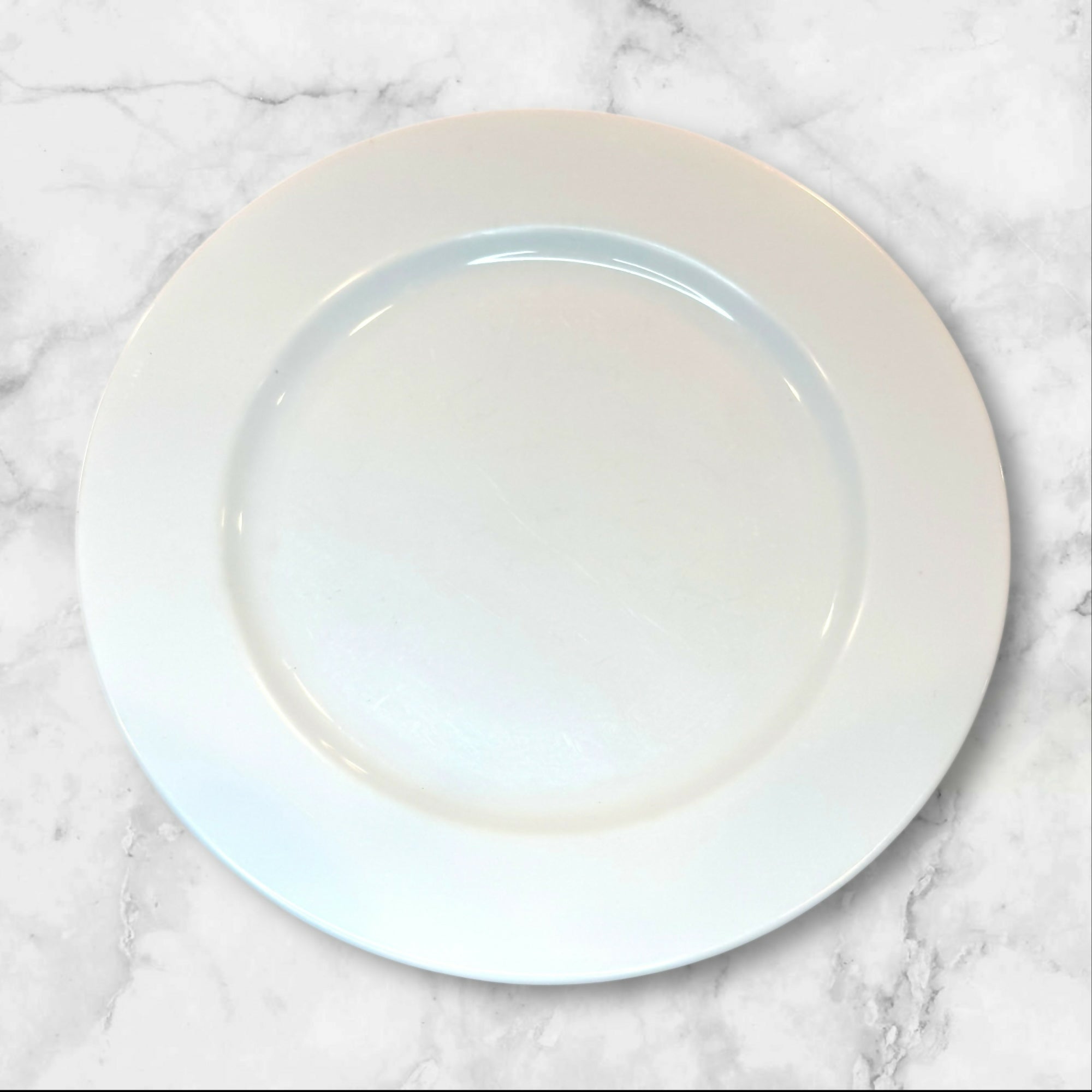 Crate & Barrel White Porcelain Salad Plates | Set of 4 | Made in Japan | Good Cond