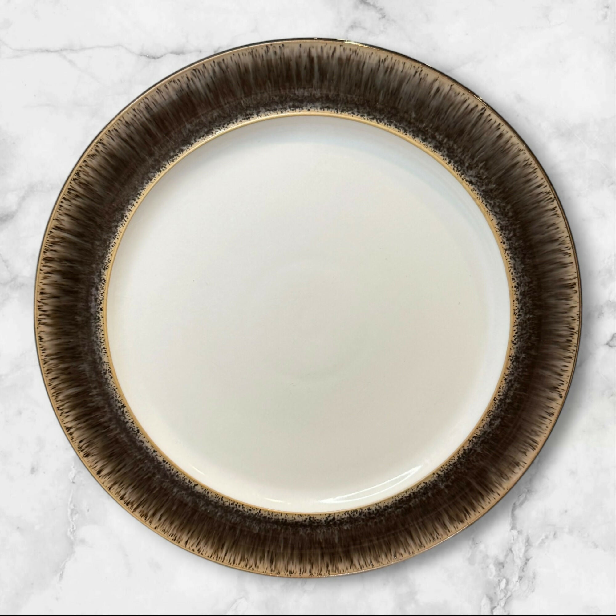 Denby Langley Praline Dinner Plates | Set of 4 | Excellent Condition