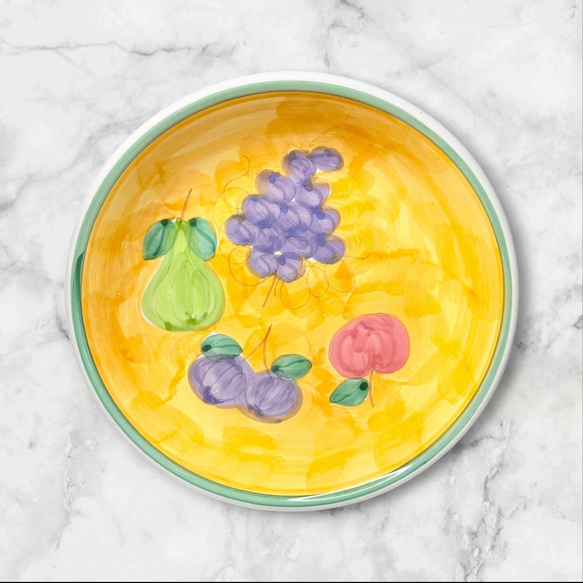 Caleca Frutta Hand Painted Soup Pasta Bowls | Set of 4 | Excellent Condition