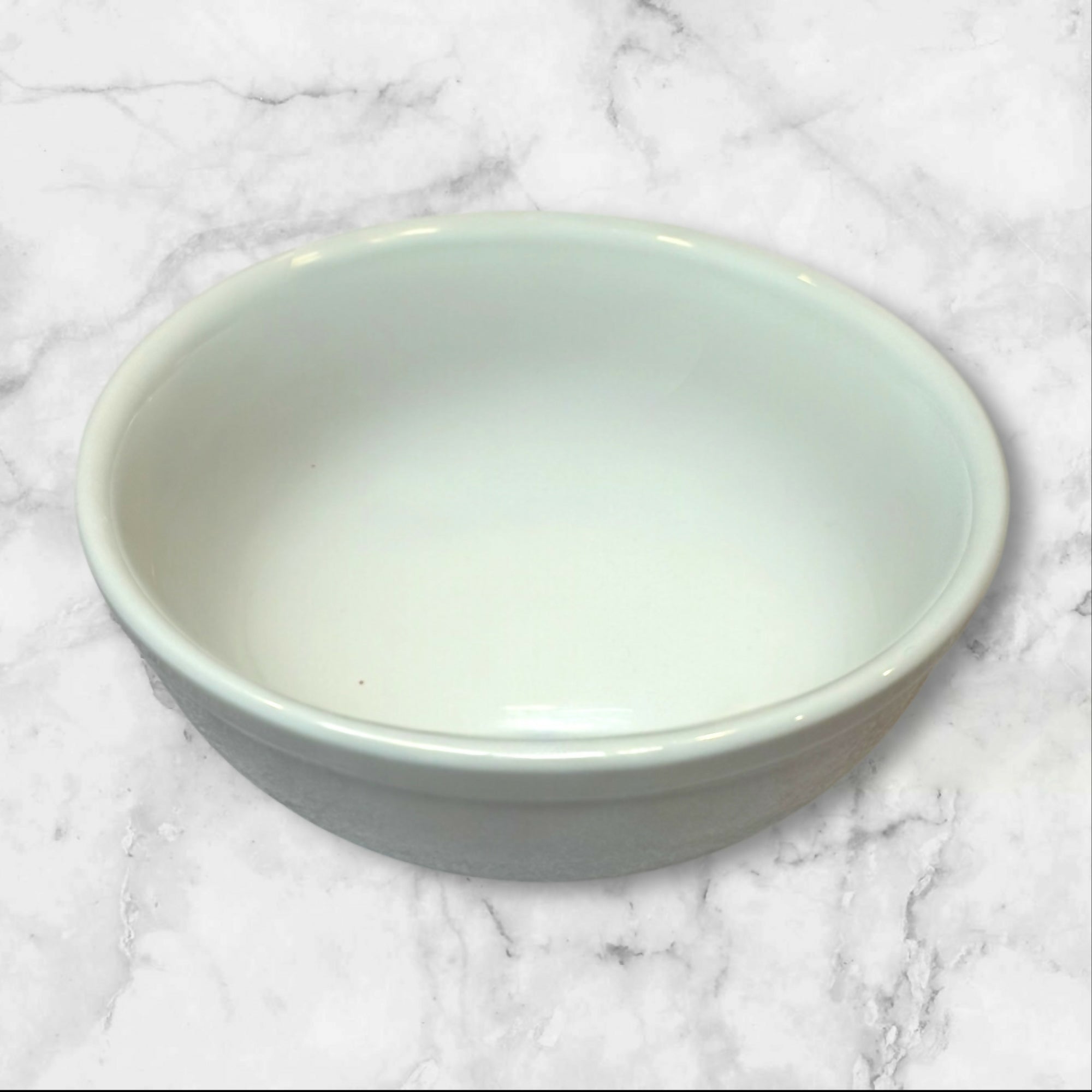 Crate & Barrel White Stoneware Bowls | Set of 4 | Made in Poland | Great Condition