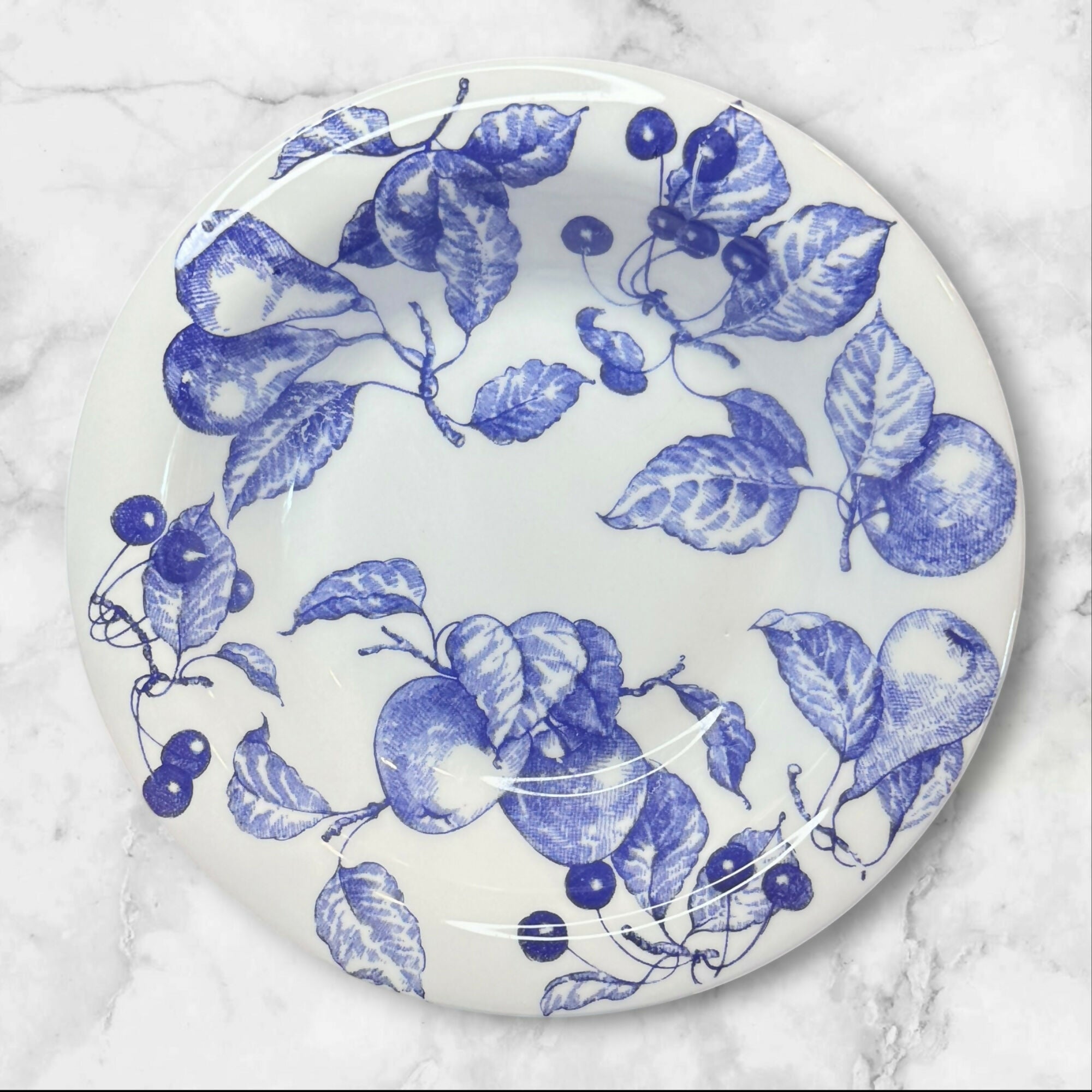 Quadrifoglio Italia Blue Fruit Pasta Bowls | Set of 3 | Great Condition