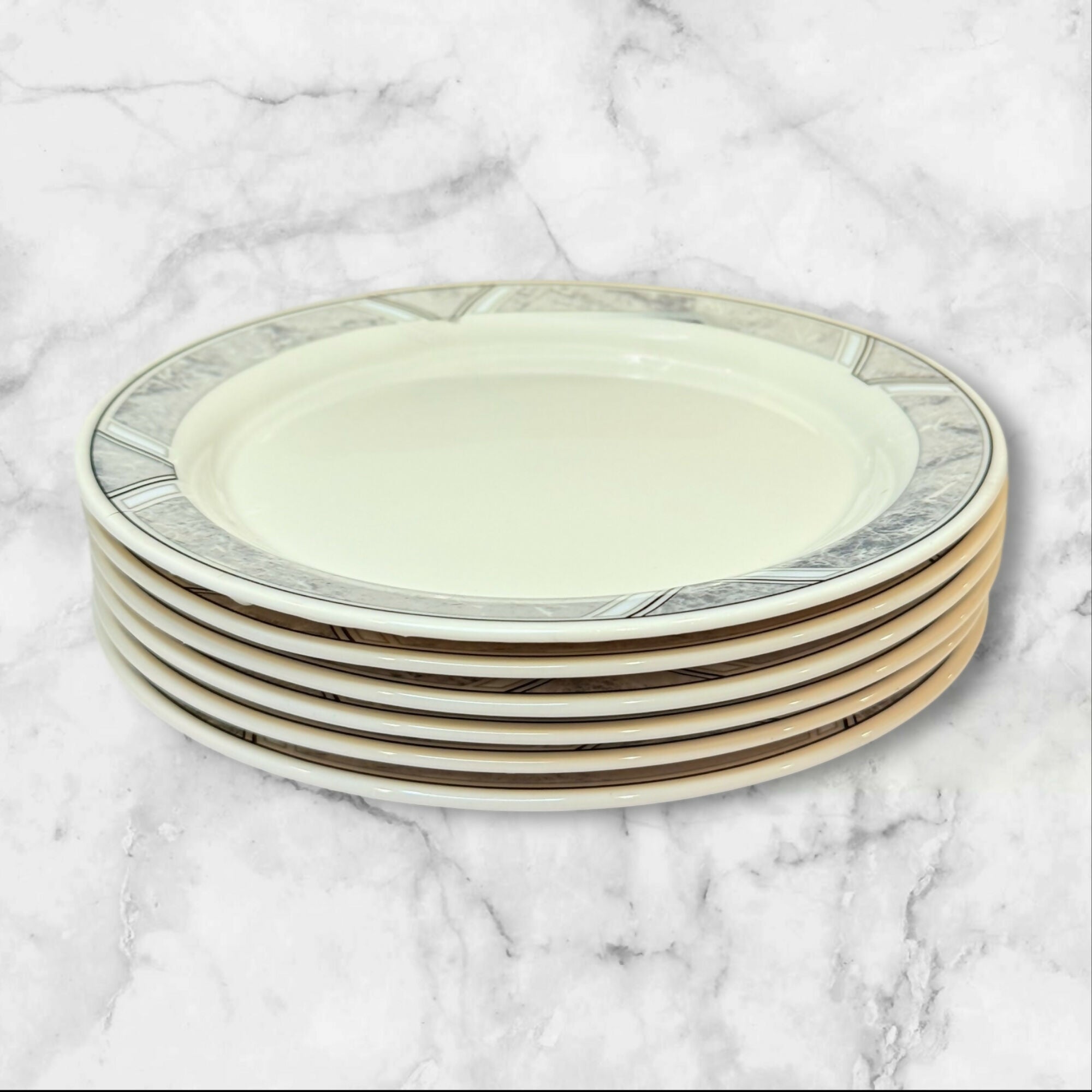 Lenox Natural Accent Granite Dinner Plates | Set of 4 | Excellent Condition