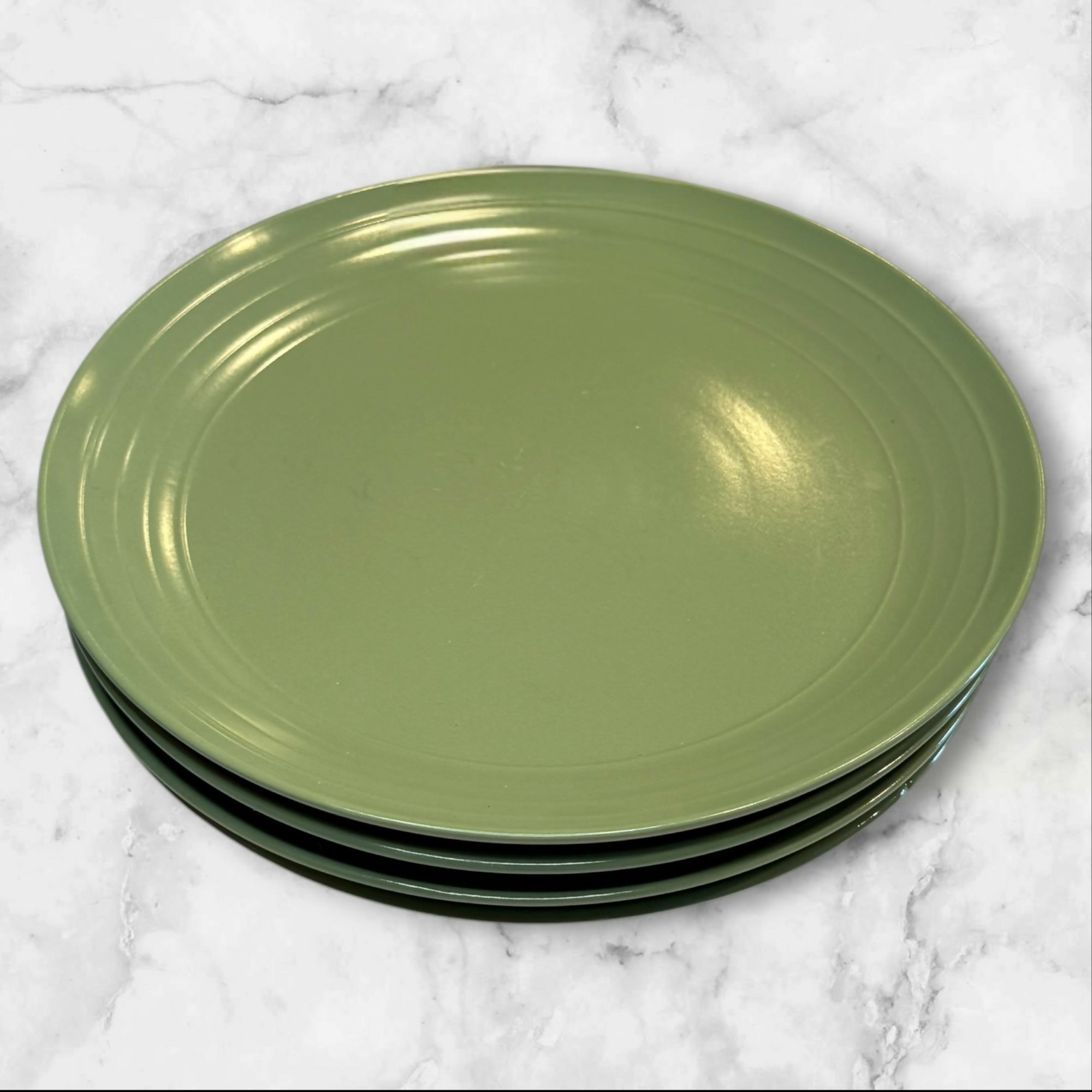Pier 1 Essentials Sage Green Dinner Plates | Set of 4 | Great Condition