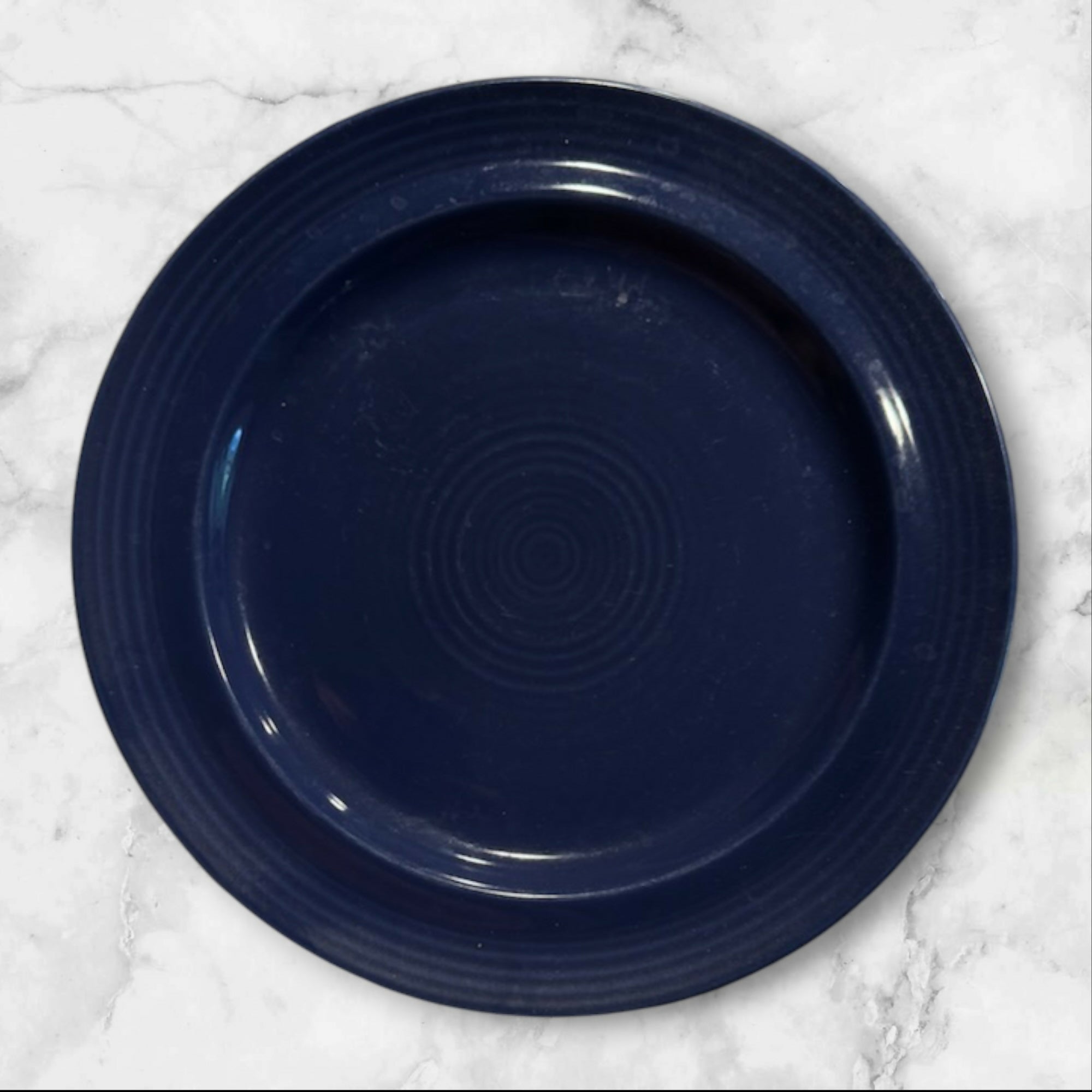 Pier 1 Festival Blue & Red Dinner Plates | Set of 4 | Good Used Condition