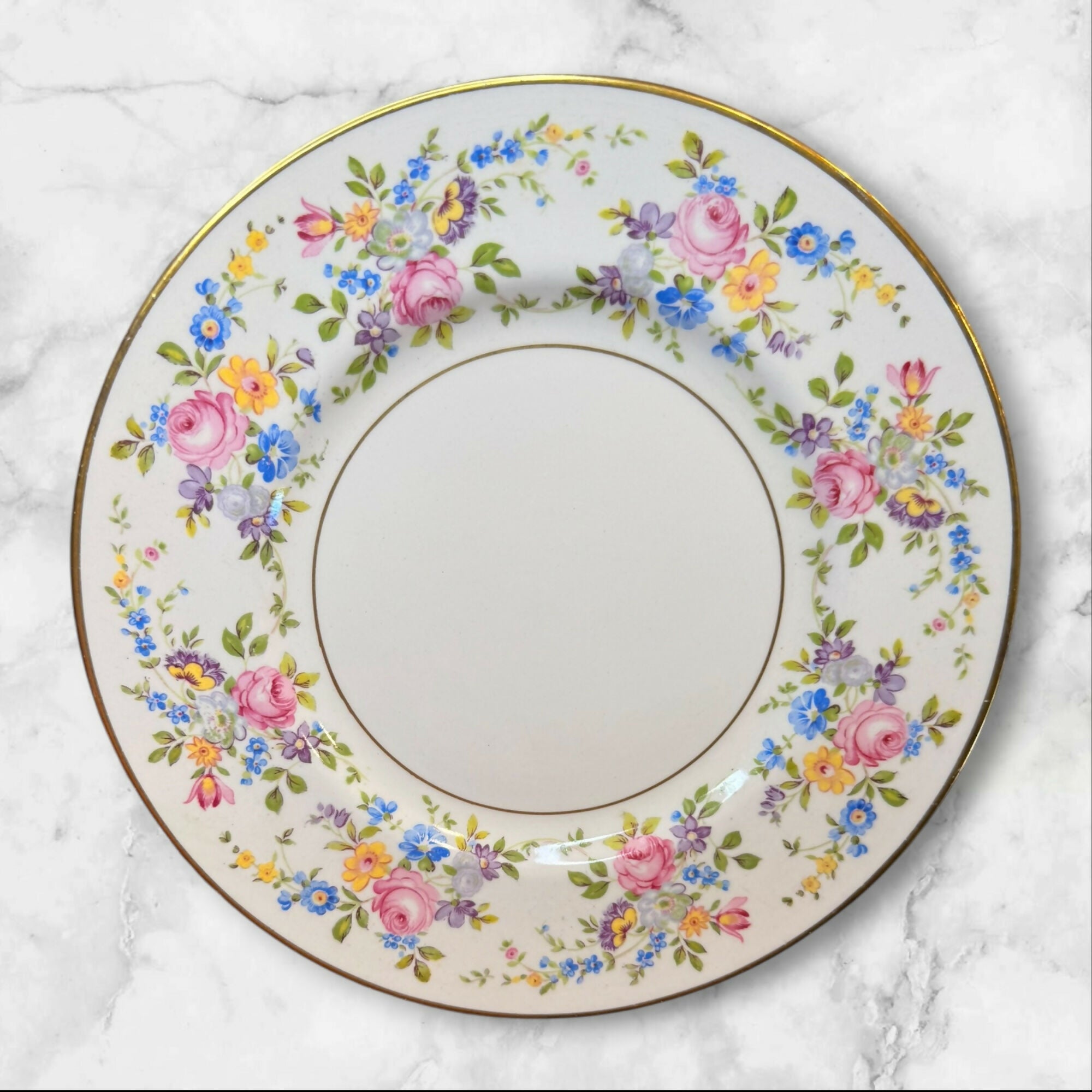 Simpsons Elizabeth Rose Floral Dinnerware Set | Set of 8 | Gently Used
