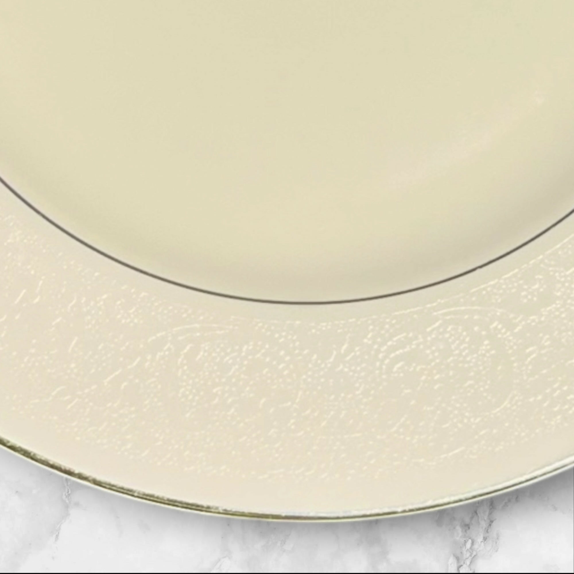 Pickard Venetia Cream Platinum Trim Salad Plates Set of 5 | Excellent