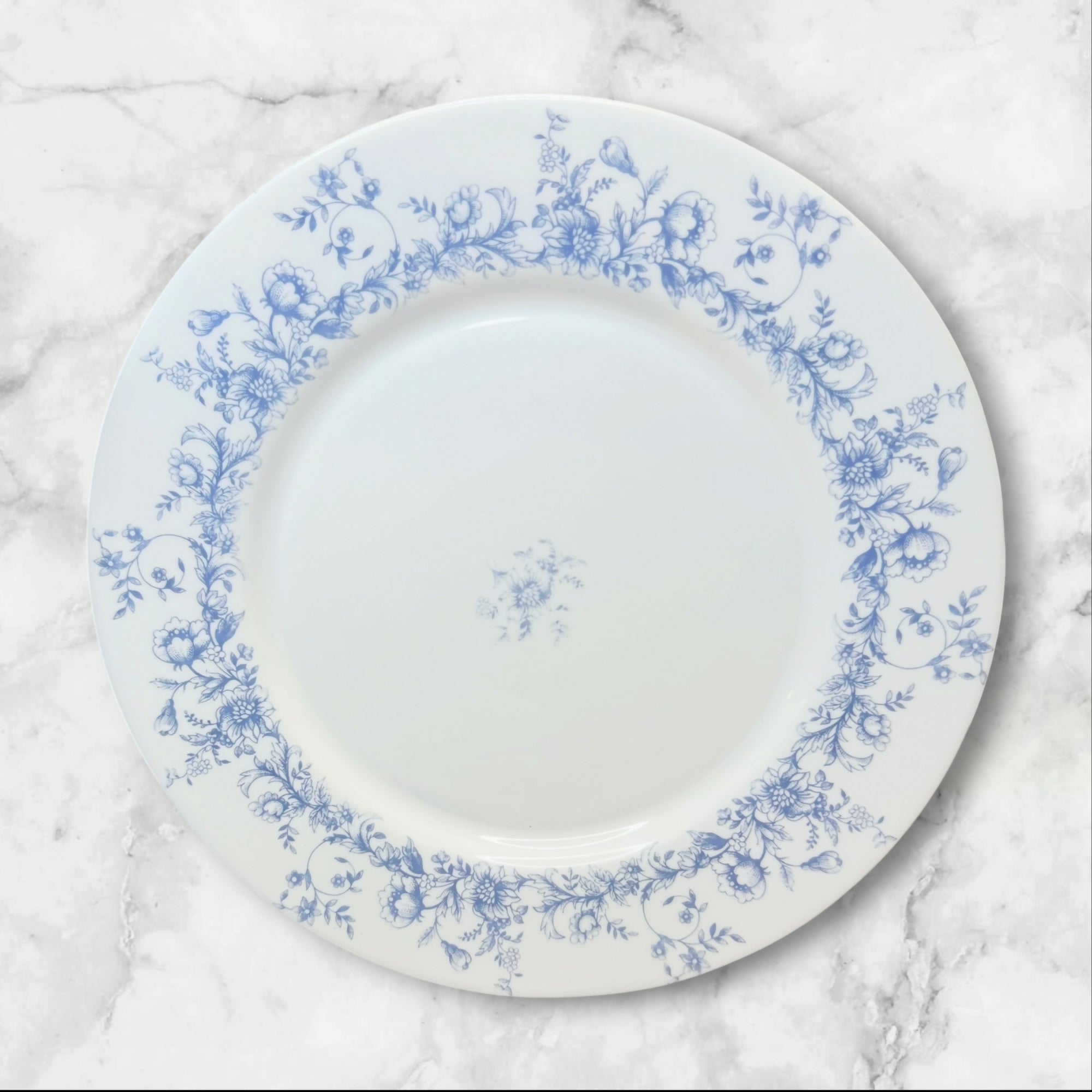 Arcopal Glenwood Dinner Plates Set of 4 Blue Floral Great Condition
