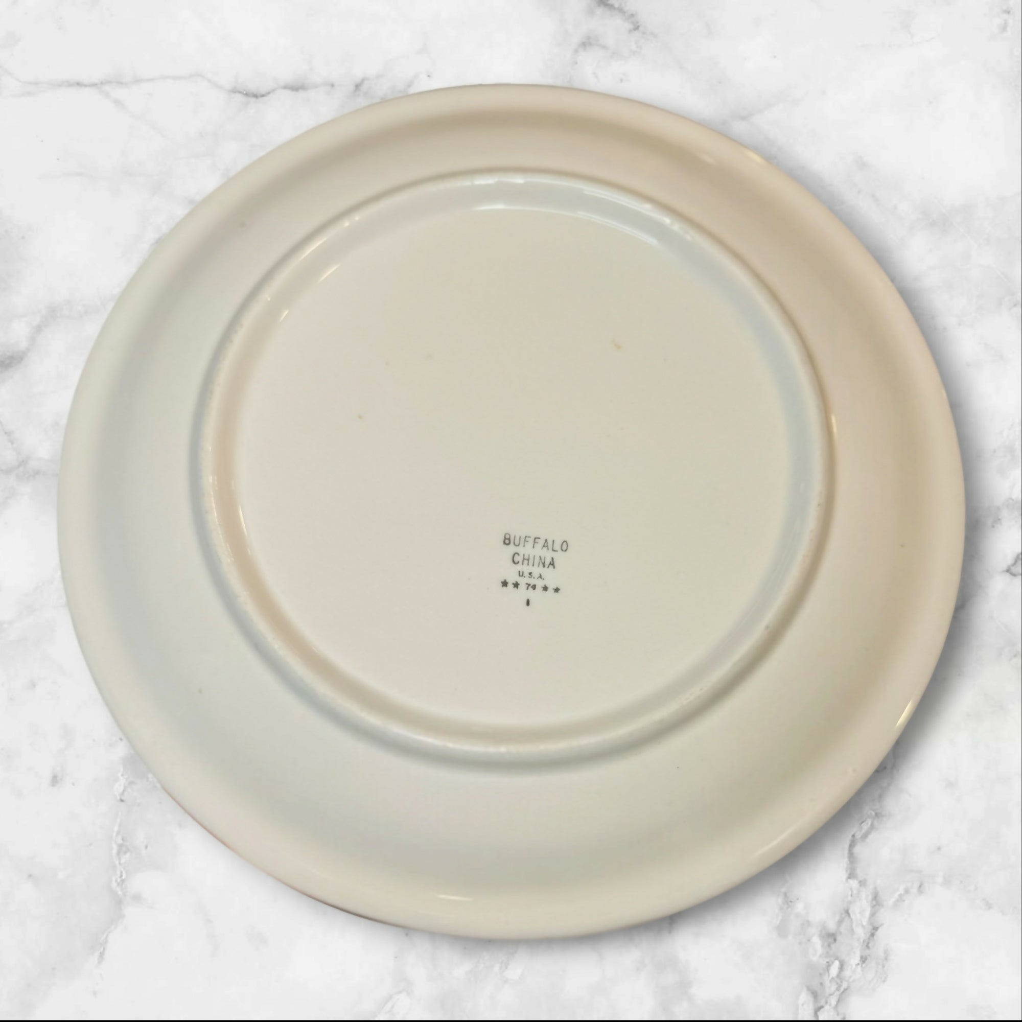 Buffalo China Restaurant Ware Dinner Plates Set of 6 | Vintage Condition
