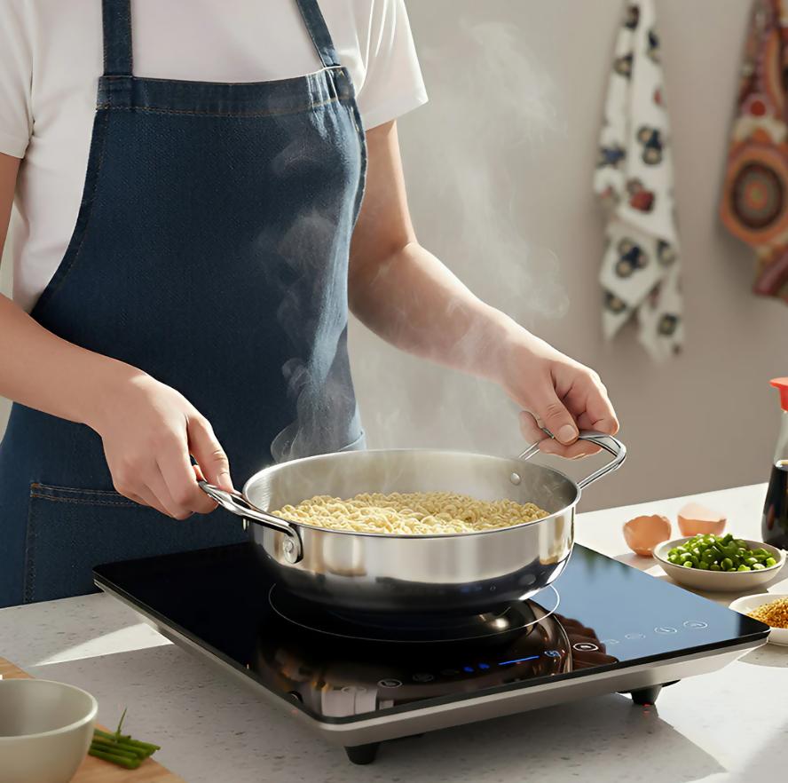 Anygleam Stock Pot Silver-S Stainless Steel HotPot Without Lid Single-Layer Cooking Soup Noodle Sea Food Home Kitchen Restaurant Tools