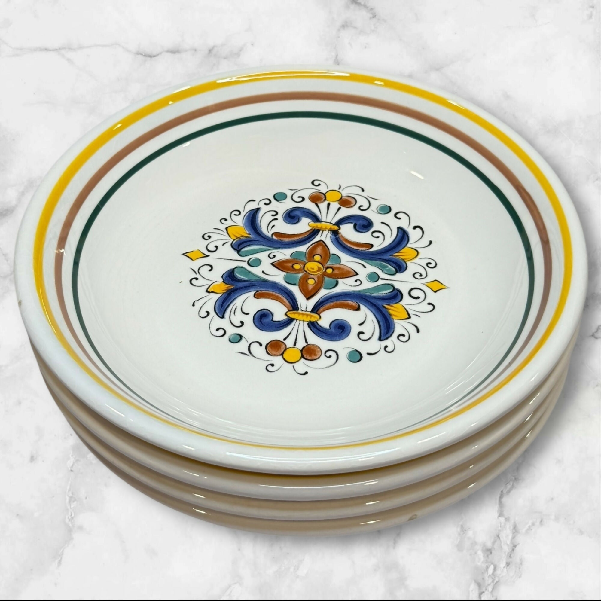 Boston Warehouse BWA8 Italian Soup Pasta Bowls | Set of 4 | Great Condition