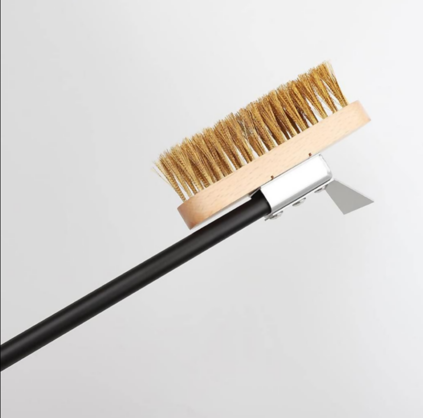 Anygleam Black 41cm Oven Copper Brush with Metal Scraper Tool Cleaning Accessories