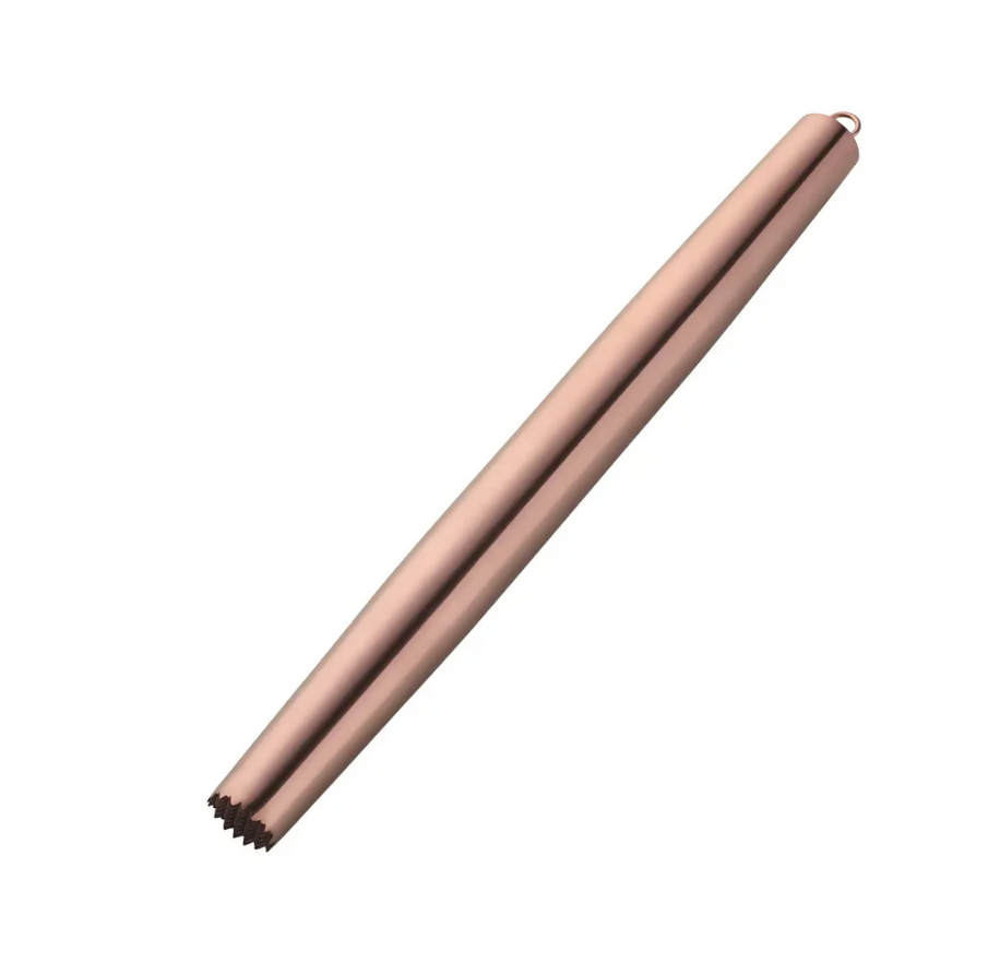 Anygleam Rose Gold Stainless Steel Rolling Pin – 1 Pc Professional Buffet & Restaurant Kitchenware