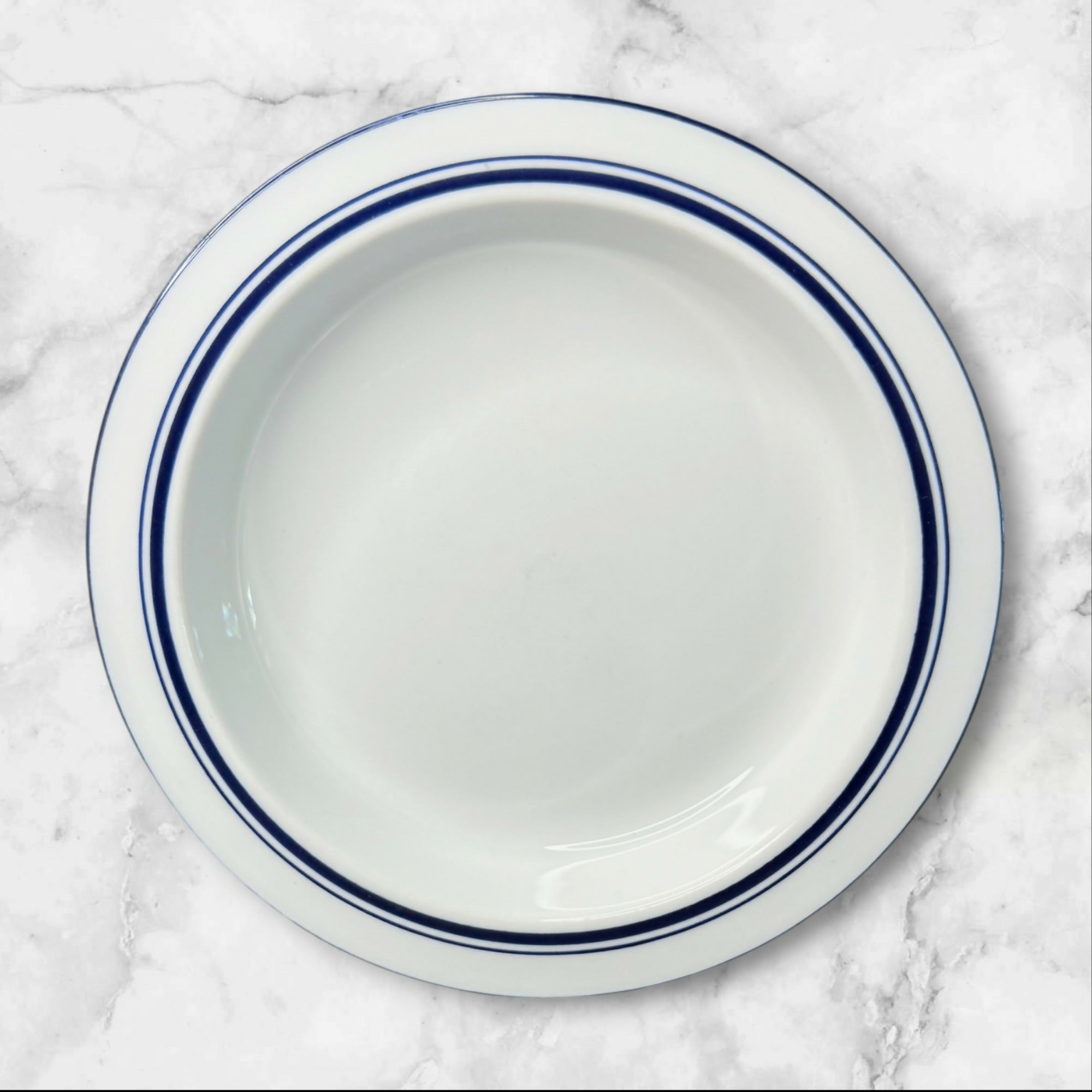 Dansk Christianshavn Blue Rim Soup Bowls Set of 4 | Great Condition