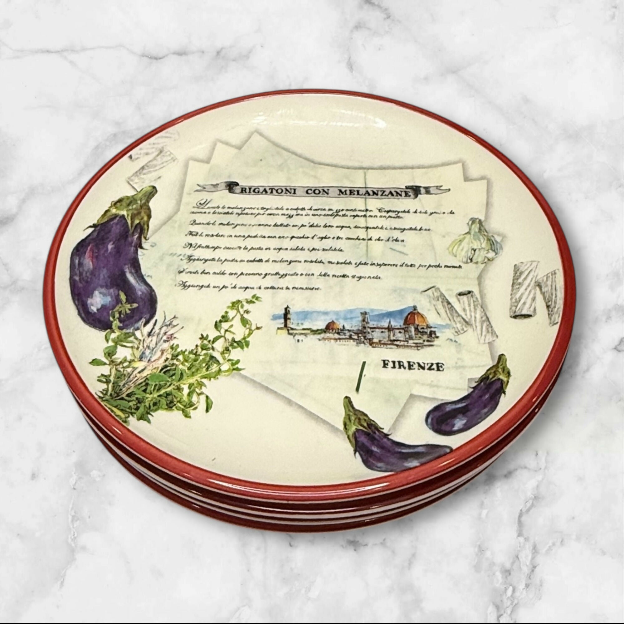 Williams-Sonoma Italian Recipe Plates  5