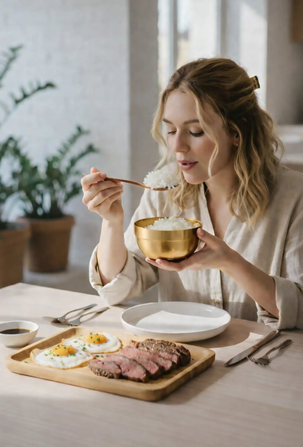 Anygleam Gold Rice Bowls – 5Pcs Small Stainless Steel, Single-Layer Anti-Scalding Cooking Utensils