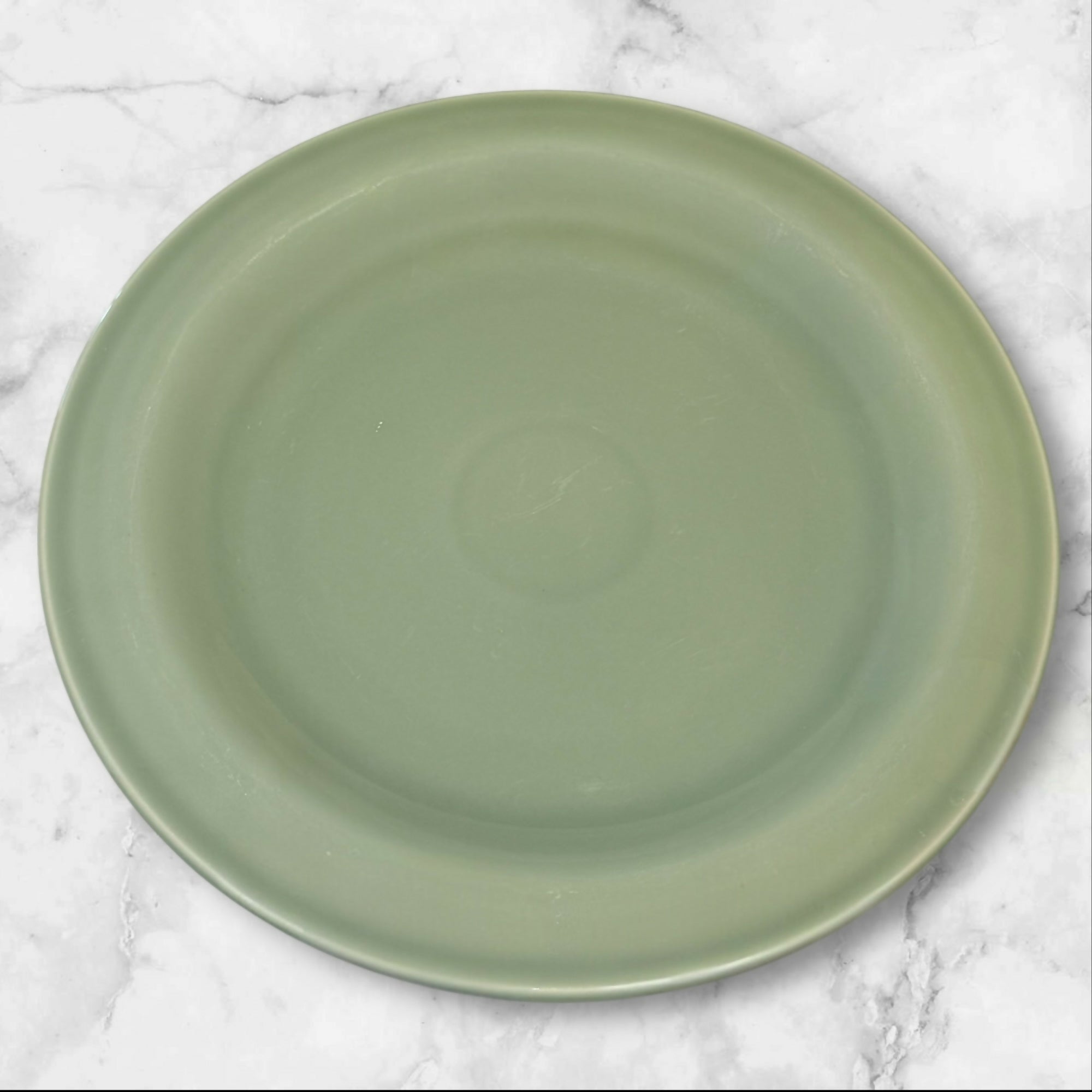 Crate & Barrel Gallery Green Dinner Plates | Set of 4 | 11 1/8 in | Great Condition
