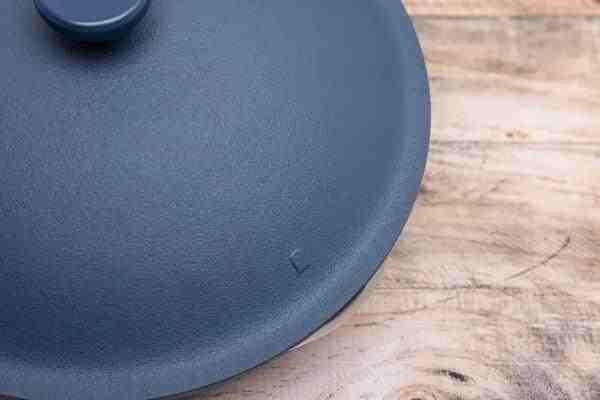 Our Place Always Pan 2.0 Blue Salt, close up lid