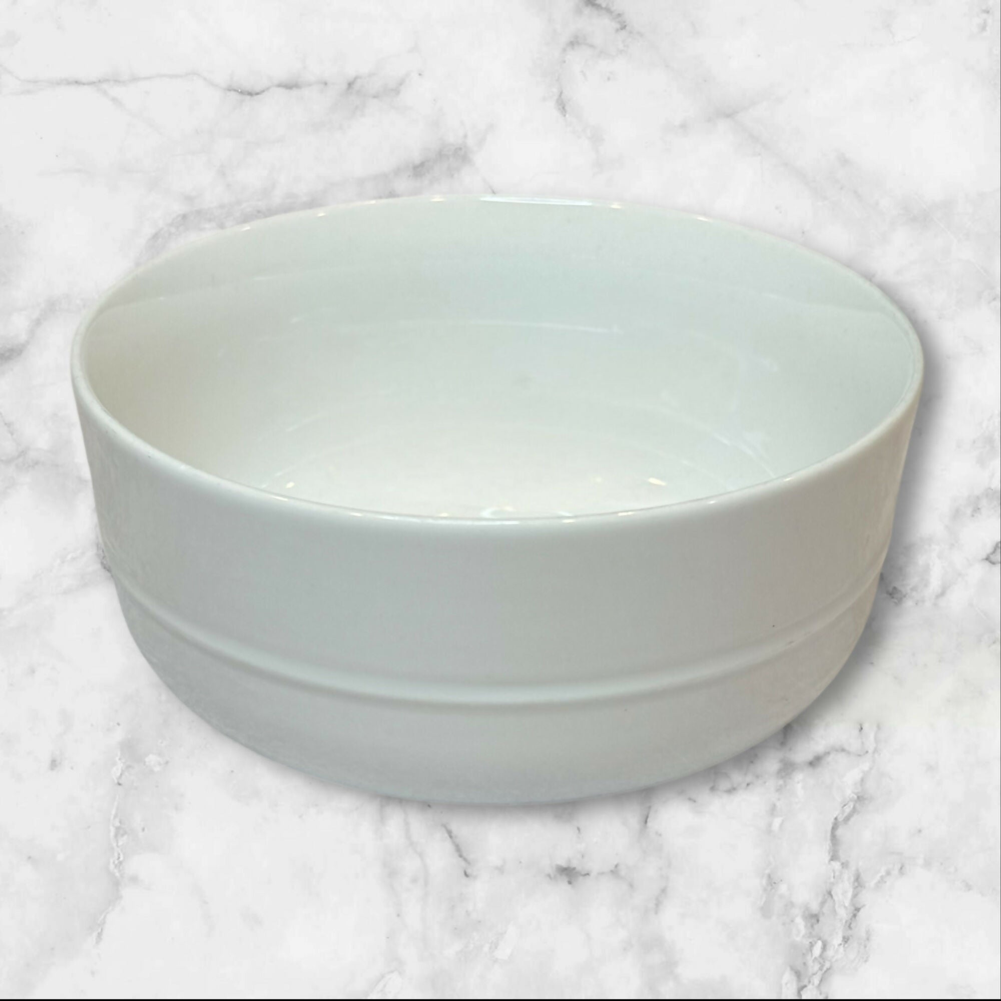 Crate & Barrel Hue White Bowls by Aaron Probyn | Set of 4 | Good Condition