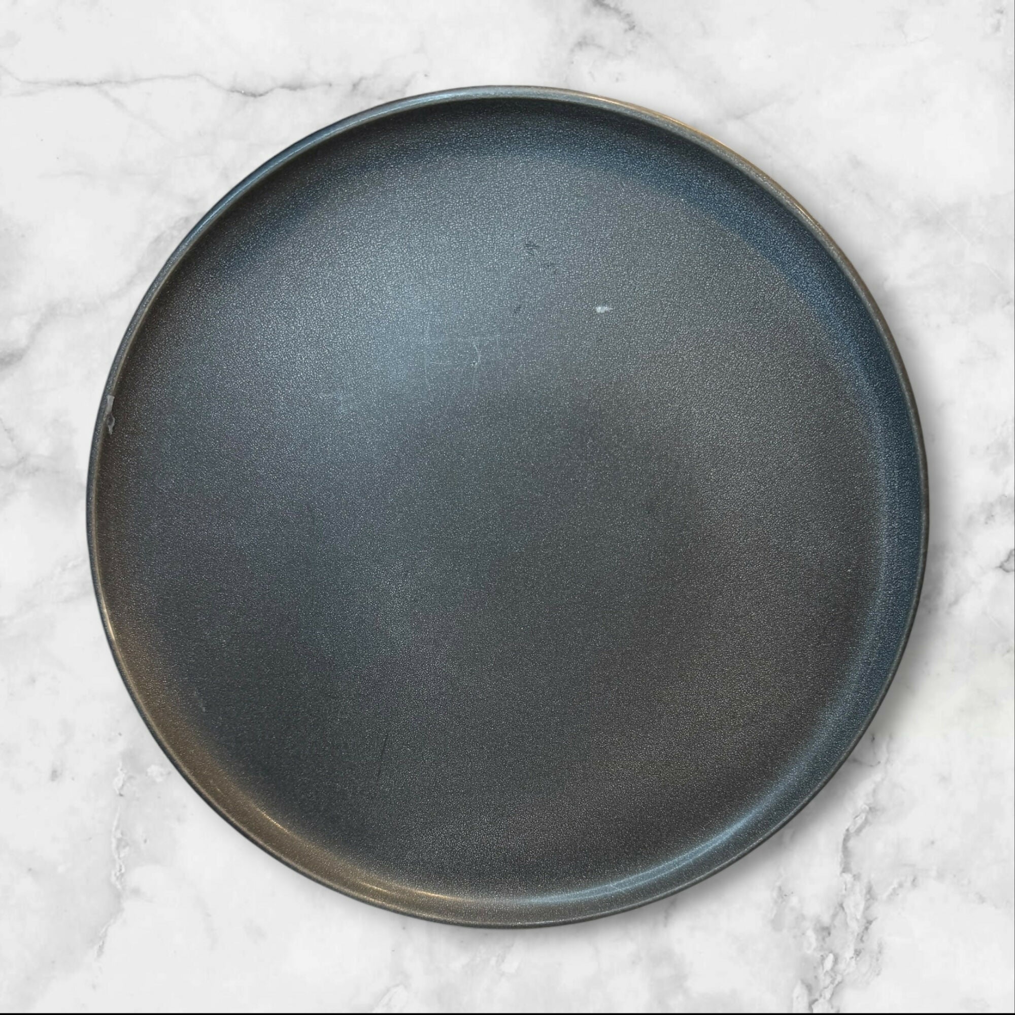 Crate & Barrel Matte Black Dinner Plates | Set of 4 | Gently Used