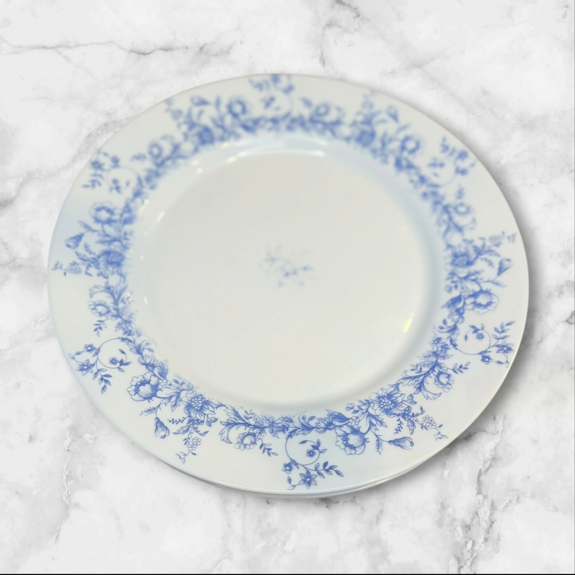 Arcopal Glenwood Dinner Plates Set of 4 Blue Floral Vintage Good Condition
