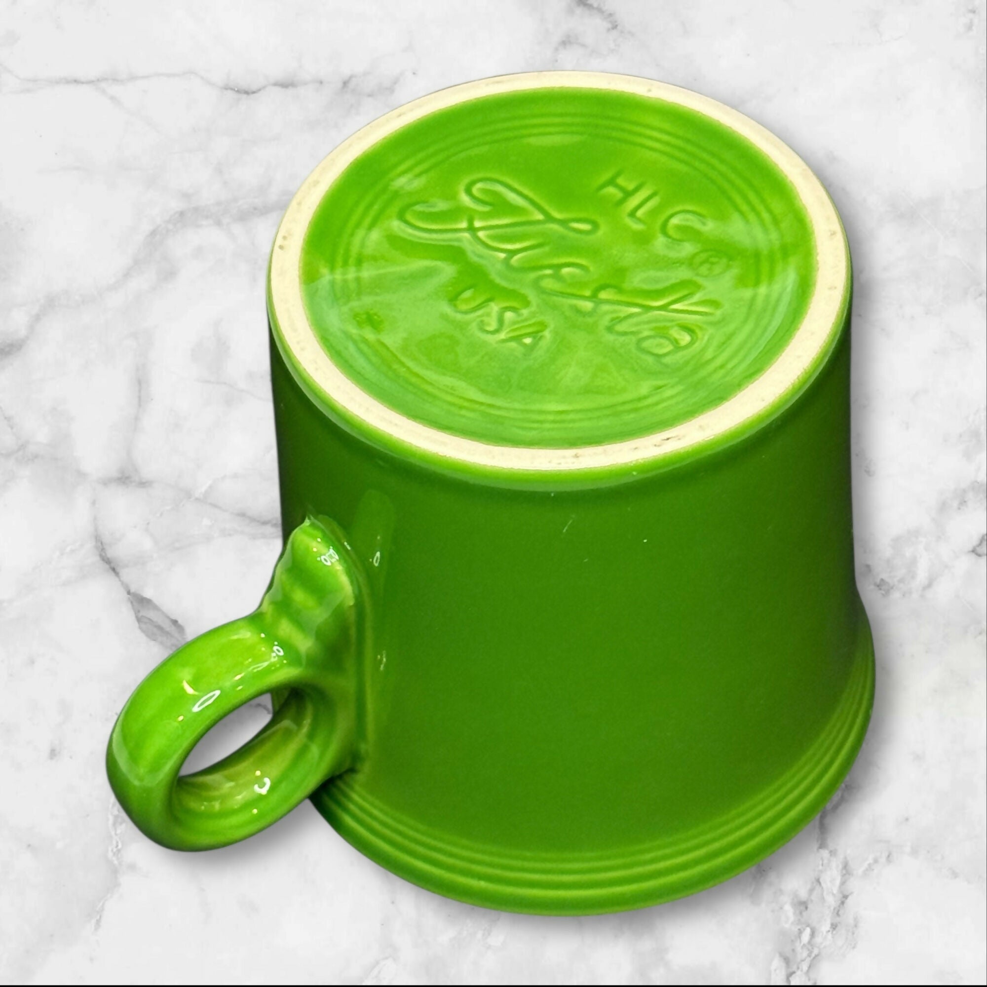 Homer Laughlin Fiesta Shamrock Green Mugs | Set of 2 | Excellent Condition | USA