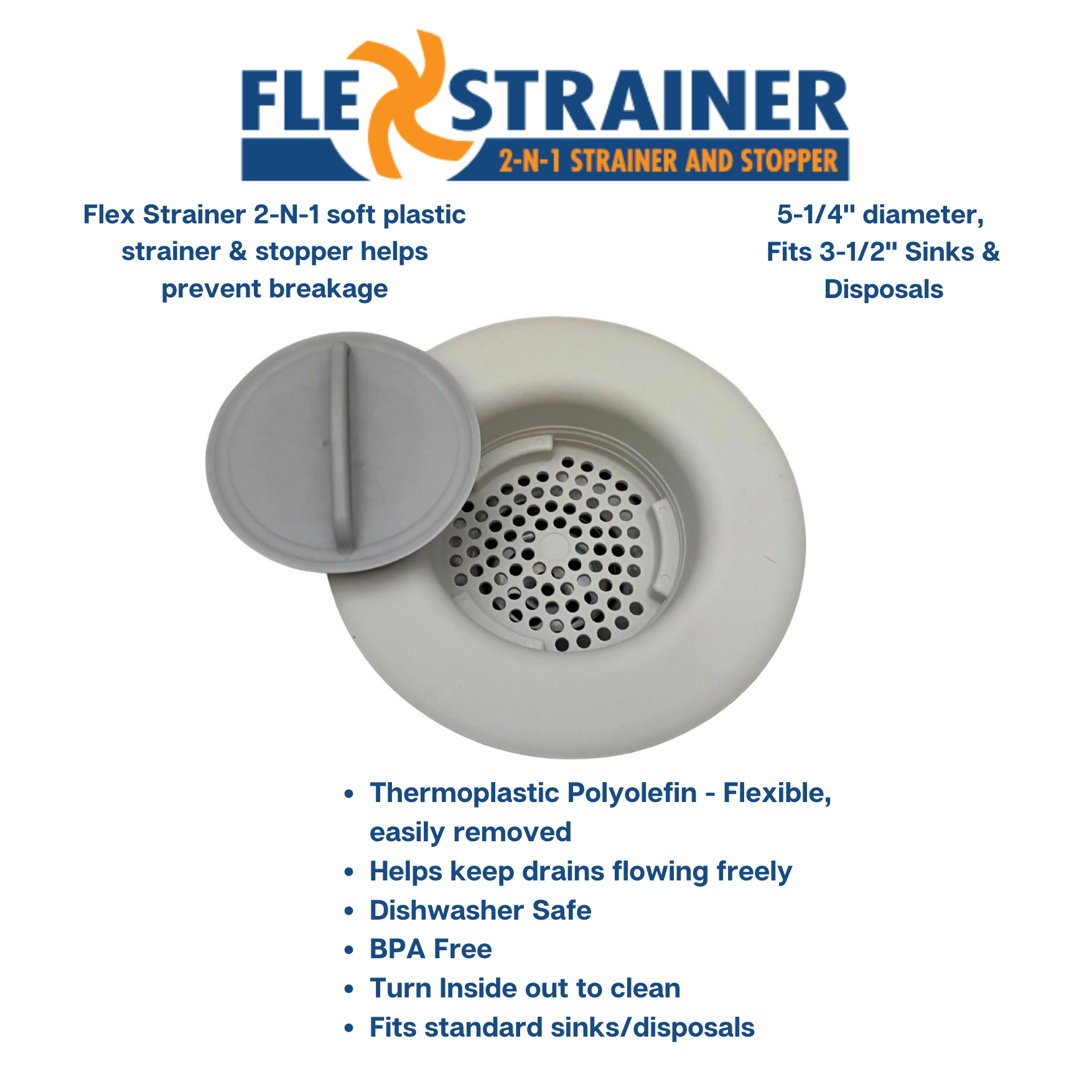6 Flex Strainer Grey Features