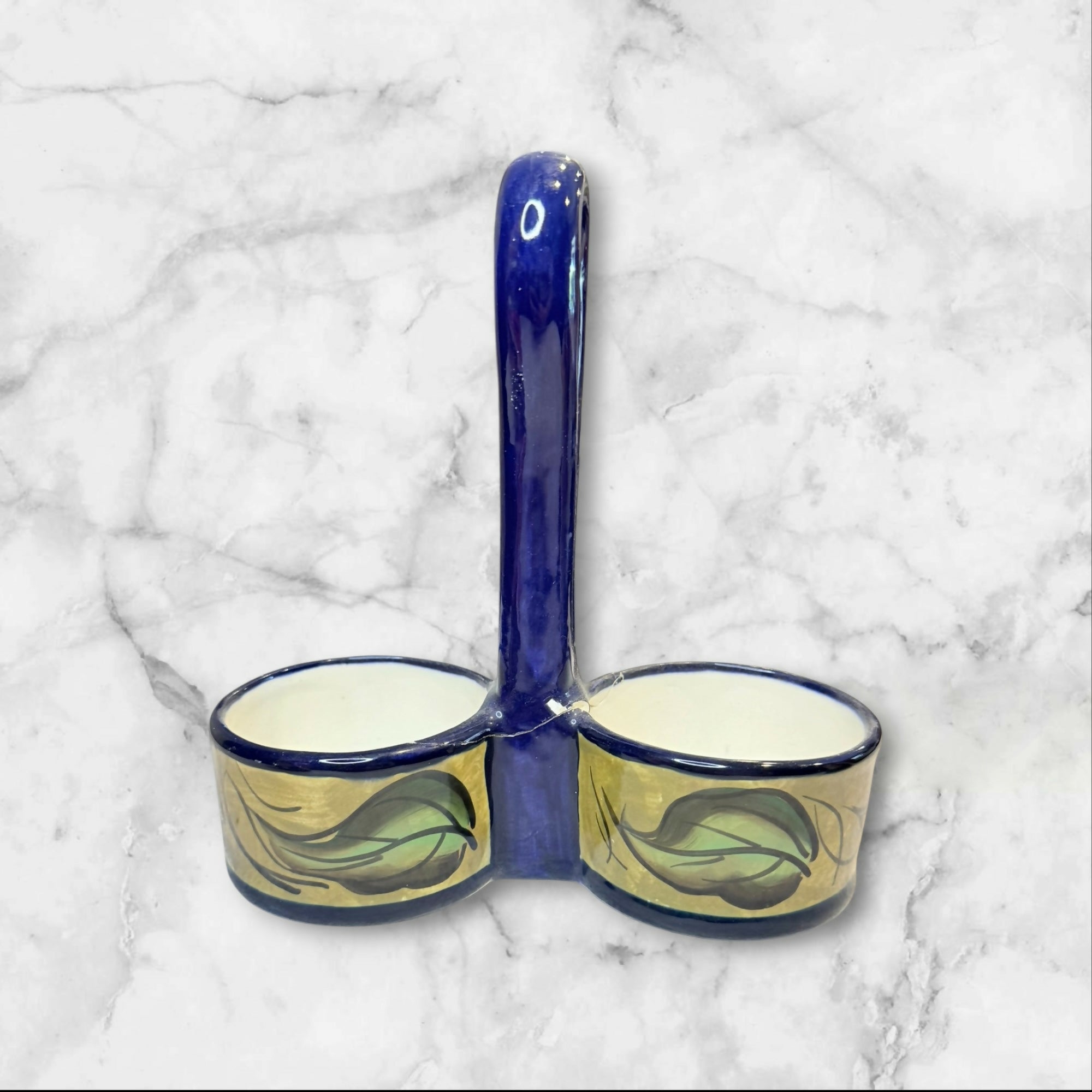 Bella Hogar Hand Painted Oil & Vinegar Set | Italy | Great Condition