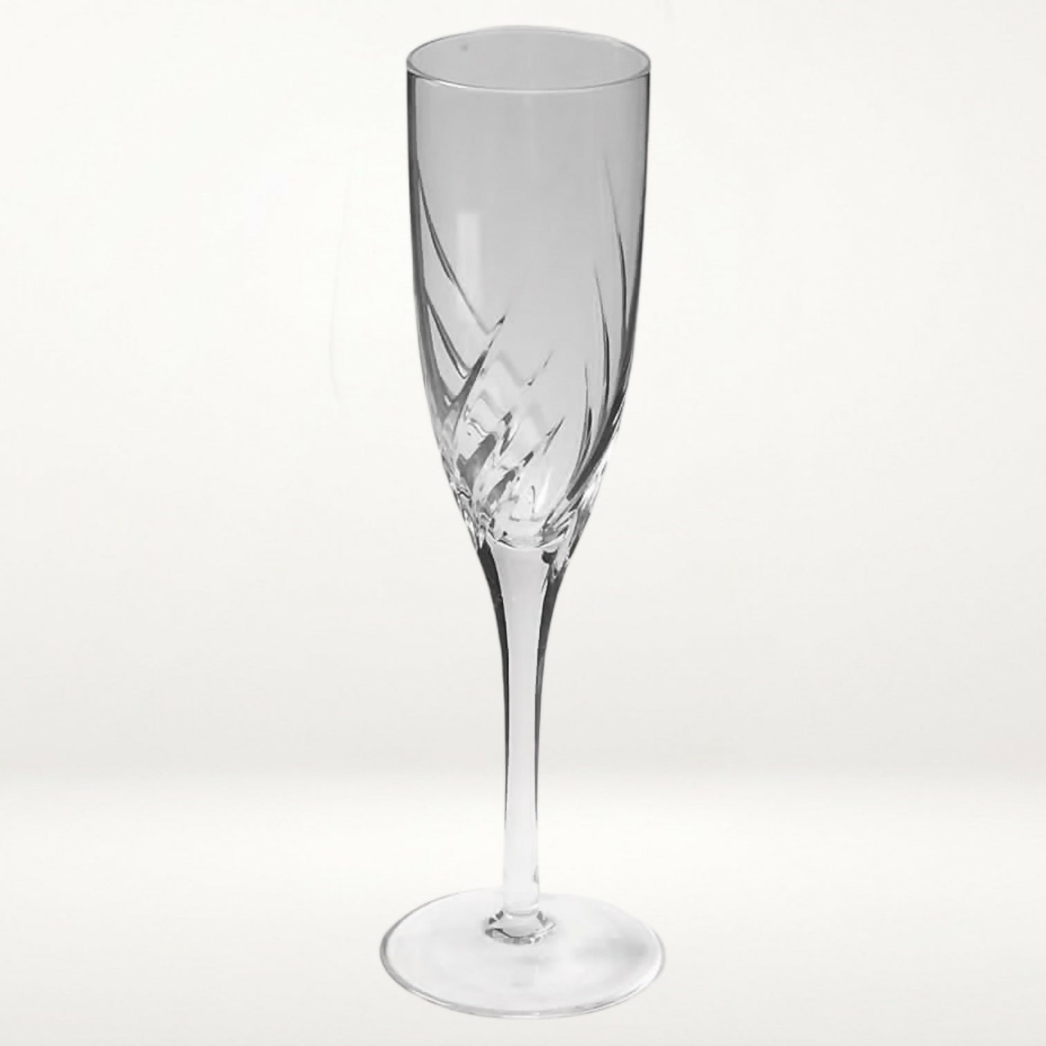 Rogaska Juliet Cut Crystal Champagne Flutes | Set of 4 | Excellent