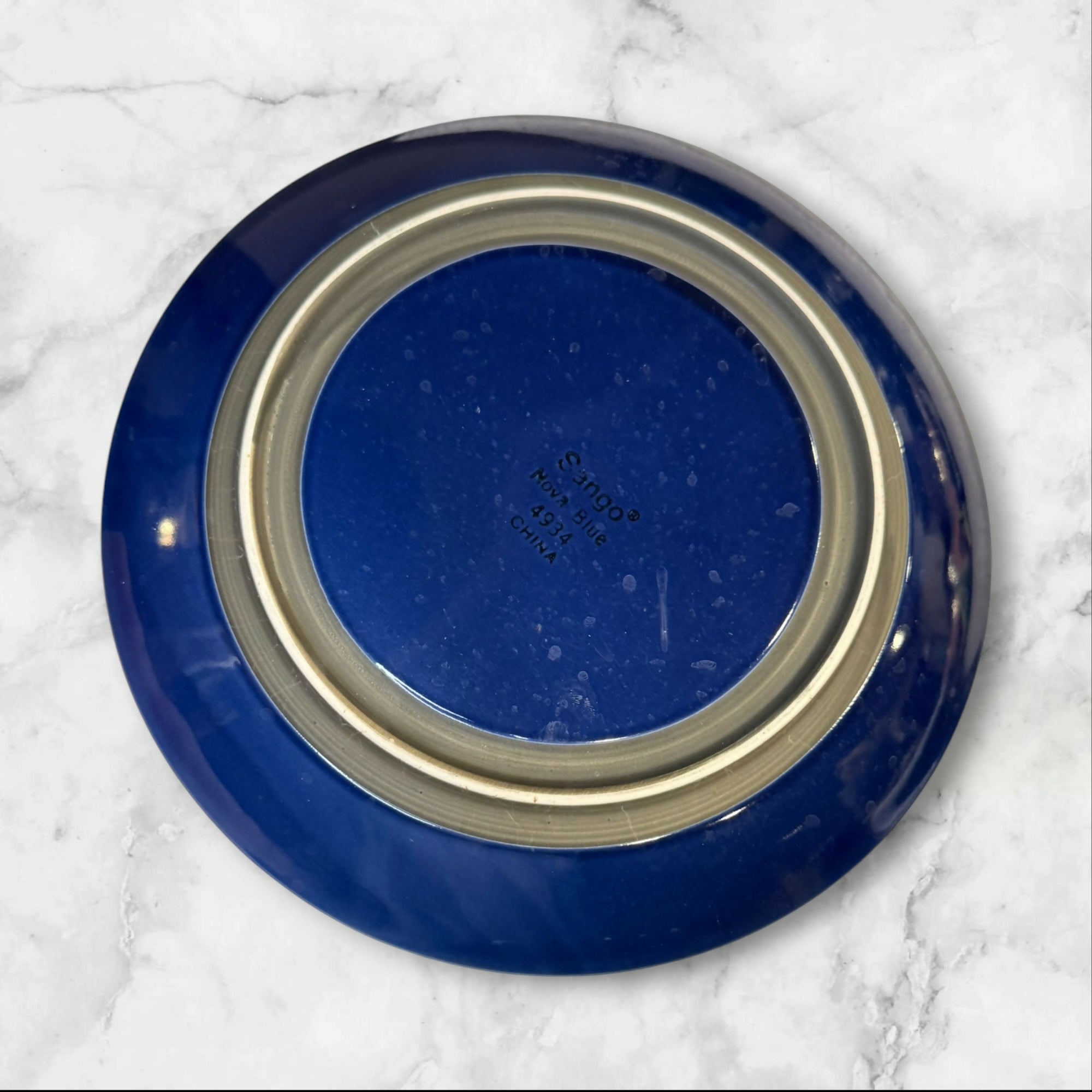 Sango Nova Blue Dinner Plates | Set of 4 | Great Condition