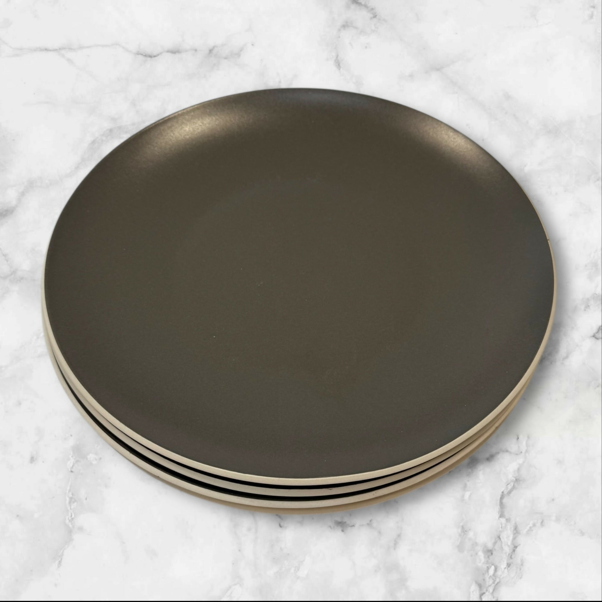 Vera Wang Naturals Graphite Dinner Plates | Set of 5 | Good Condition