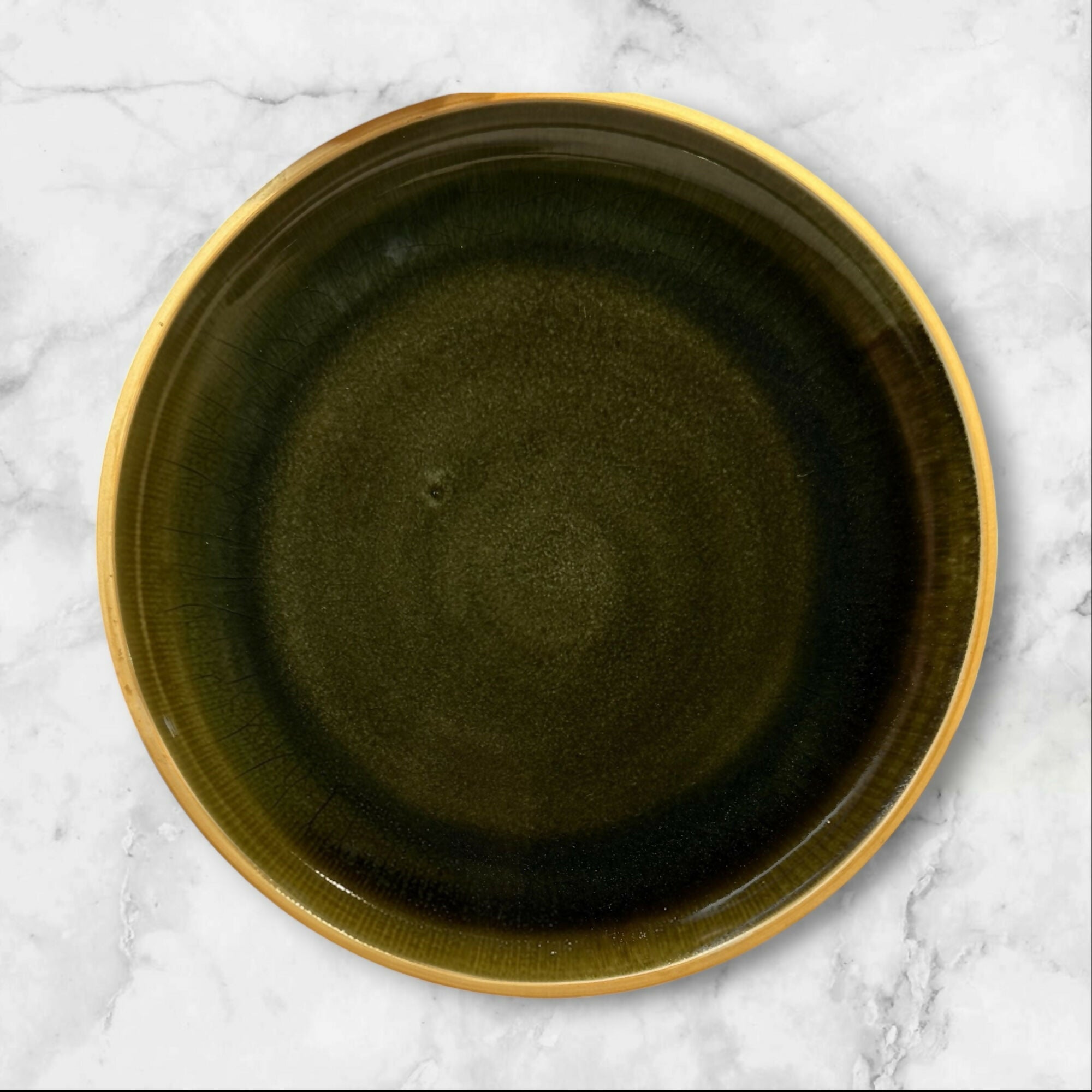 Sango Flair Ebony Dinner Plates Set of 4 | Vintage Stoneware | Good Condition