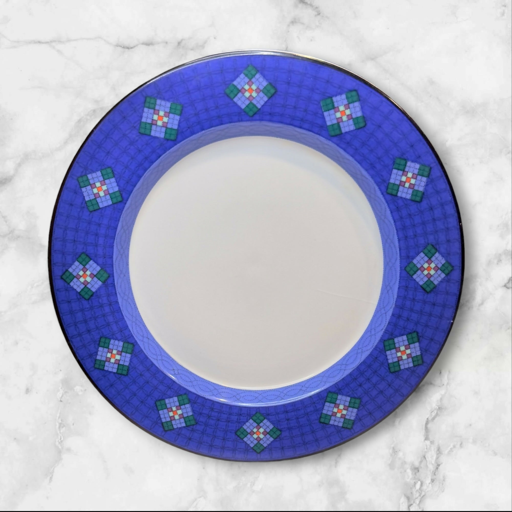 Dansk Nine Patch Salad Plates Set of 7 | Great Condition | Portugal