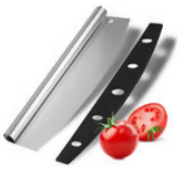Anygleam 35.5x30.5cm Pizza Cutter and Shovel With Foldable Wooden Handle Bakeware Kitchen Tools No Oxidation