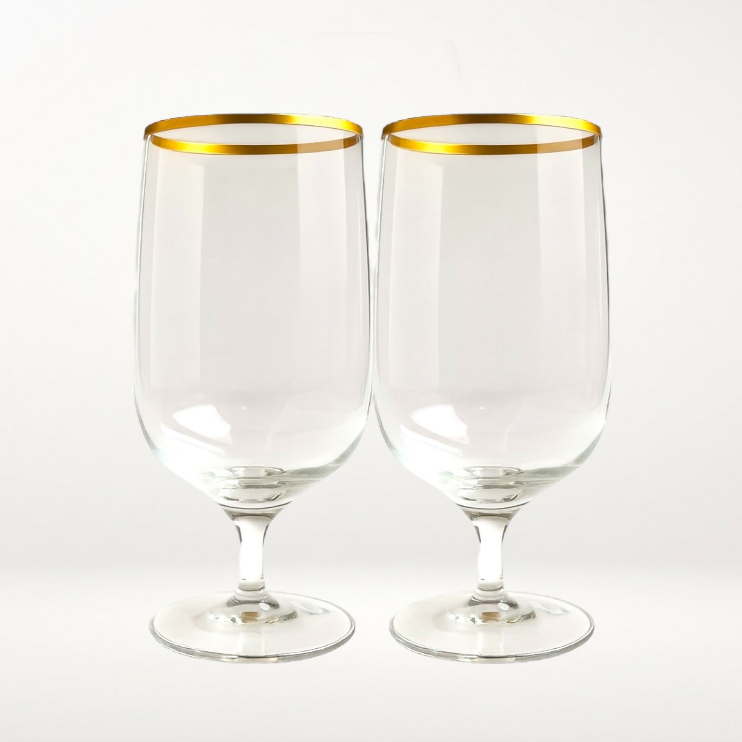 Lenox Laurent Hand Blown Crystal Glasses Gold Rim | Set of 4 | Great Condition