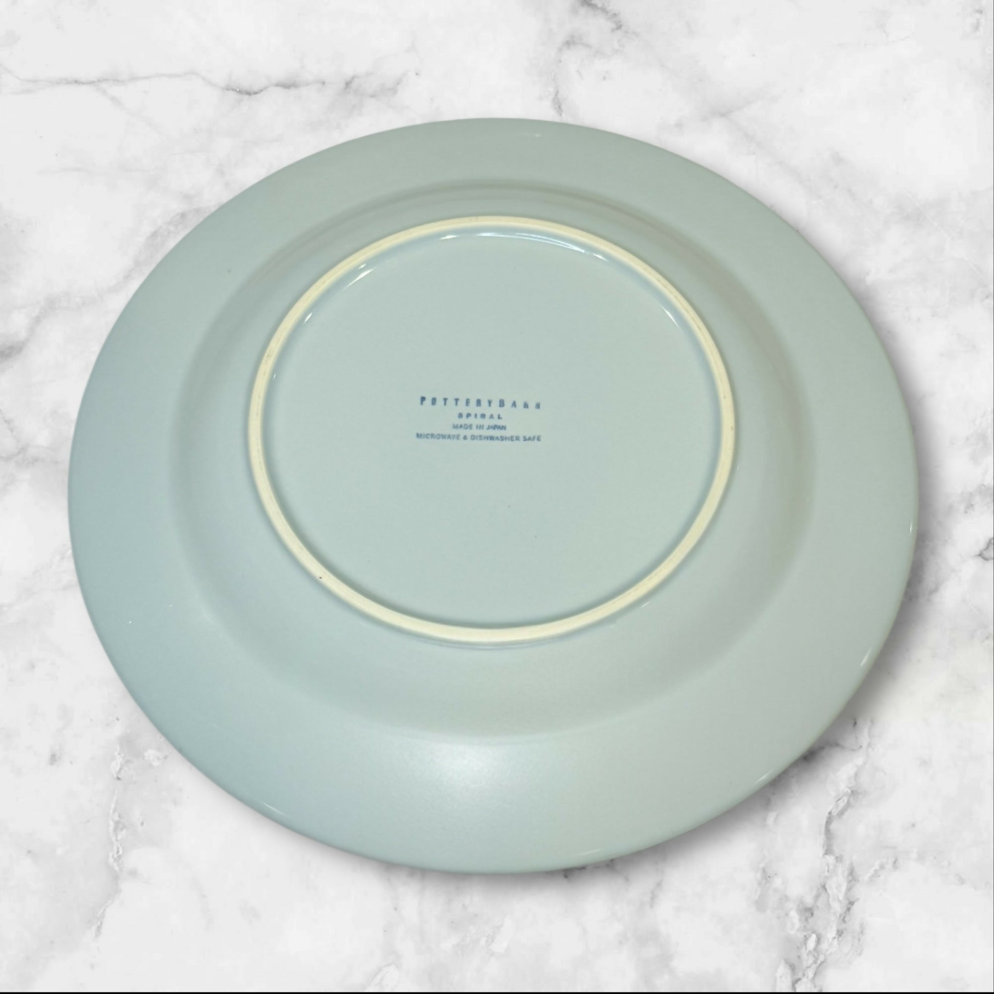 Pottery Barn Spiral Light Blue Dinner Plates | Set of 6 | Excellent Condition
