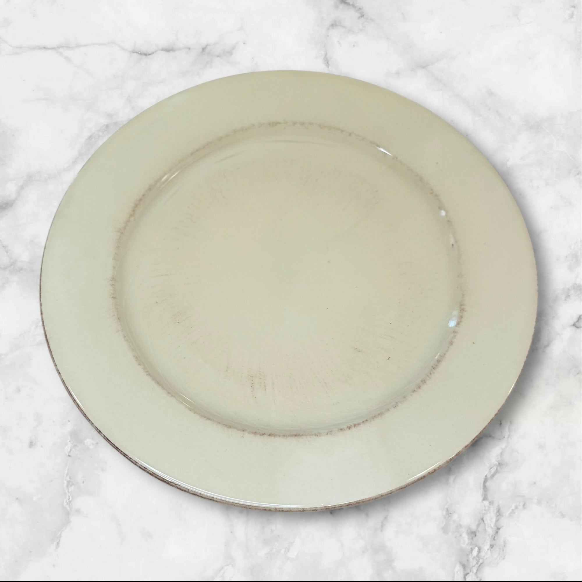 Pier 1 Toscana Ivory Dinner Plates | Set of 6 | Good Condition