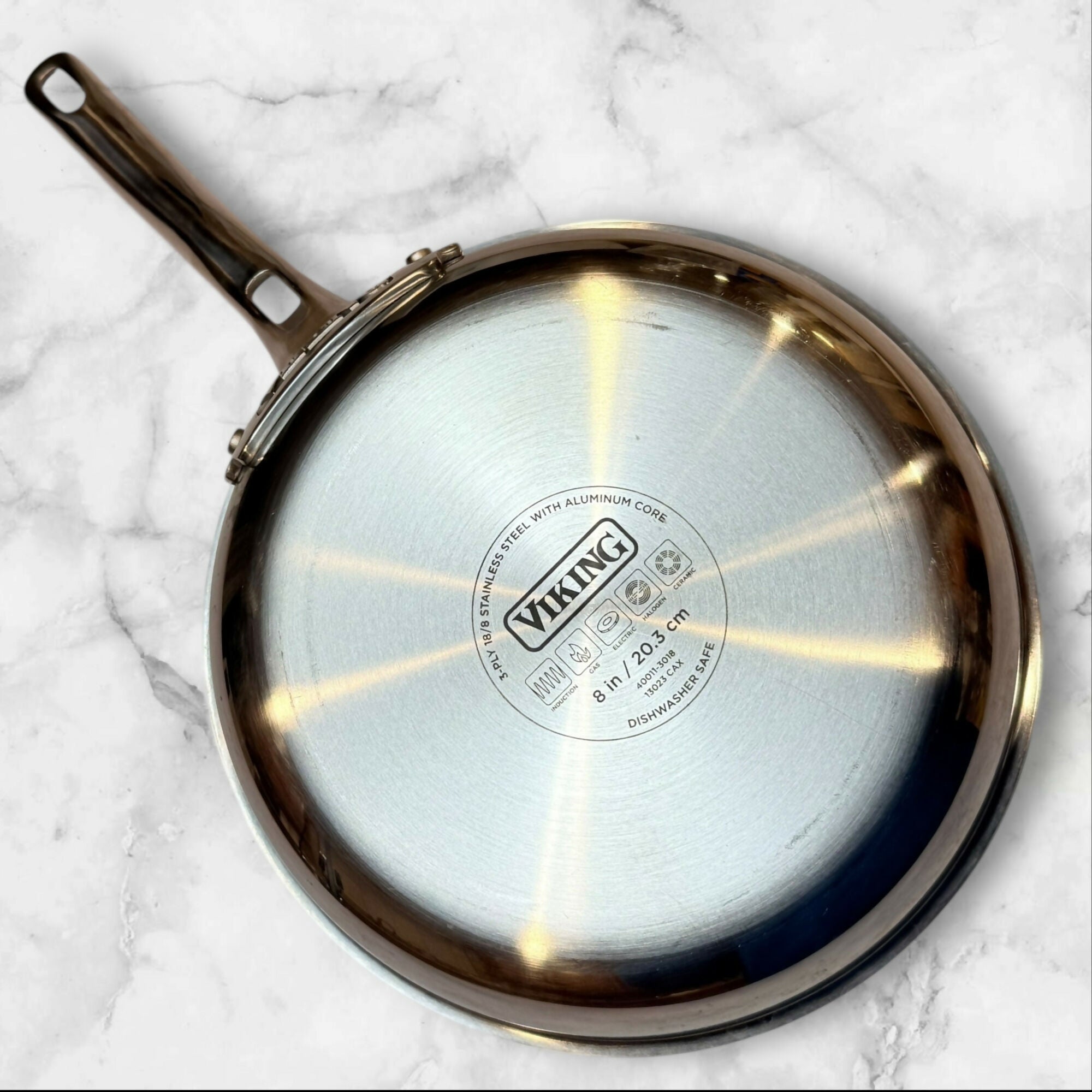 Viking Stainless Steel Aluminum Core Fry Pan | 8 Inch | Great Condition