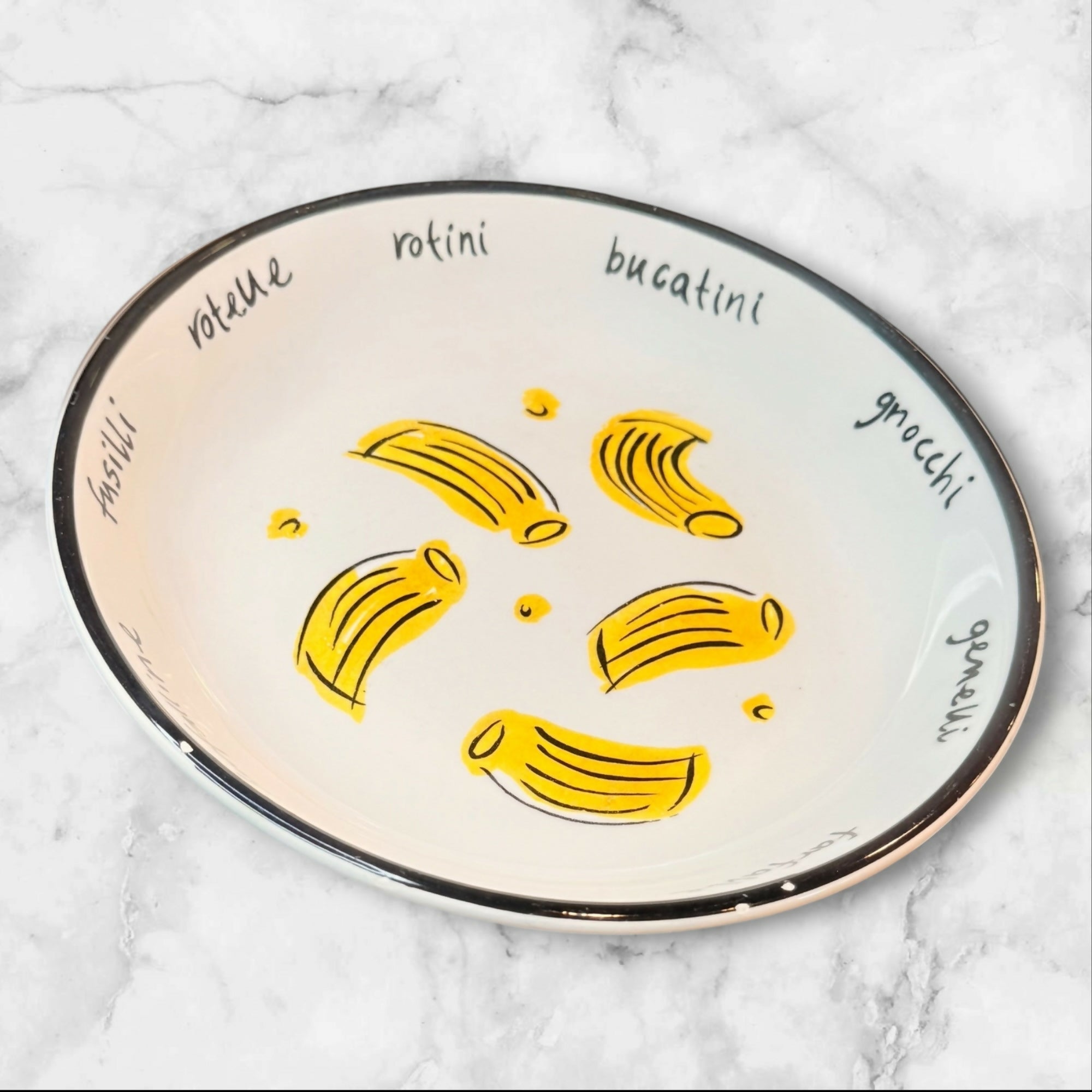 Pottery Barn Italian Pasta Bowls Set of 4 Hand Painted | Great Condition