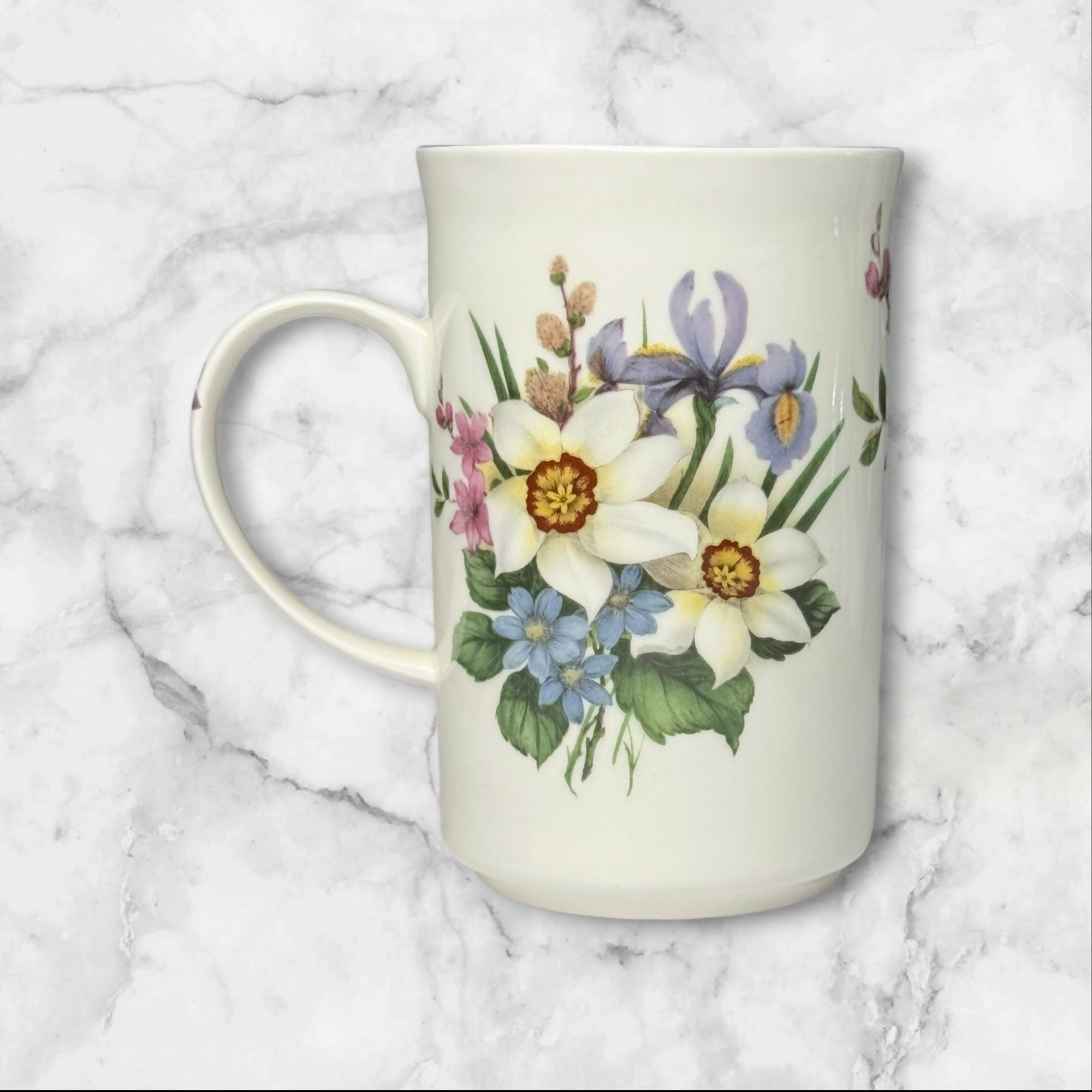 St. George Floral Fine Bone China Mugs Set of 3 | Made in England | Excellent