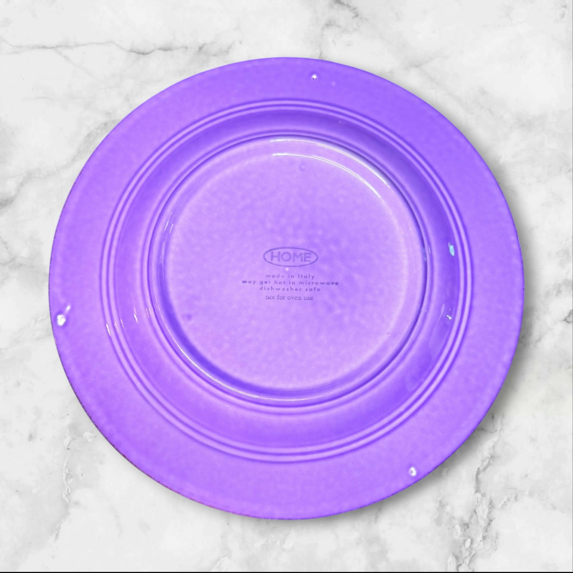 HOME Italy Purple Salad Plates | Set of 5 | Italian Ceramic | Great Condition
