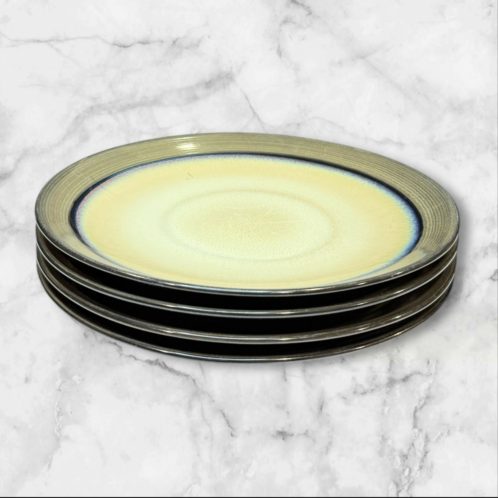 Sango Roma Sage Stoneware Dinner Plates | Set of 4 | Good Condition