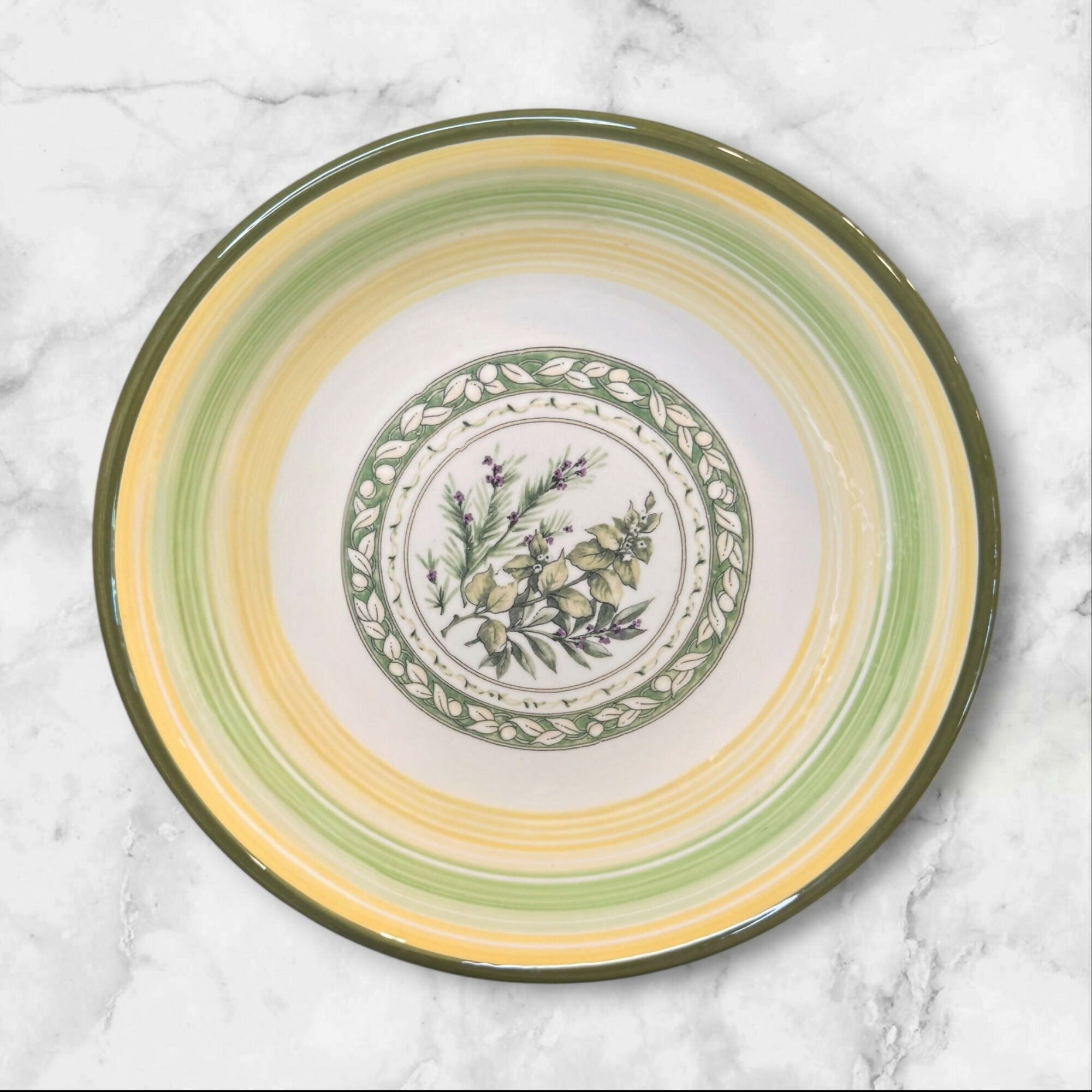 Villa Romana Villa Romana VR5 Pasta Bowls | Set of 4 | Italian Herb Collection