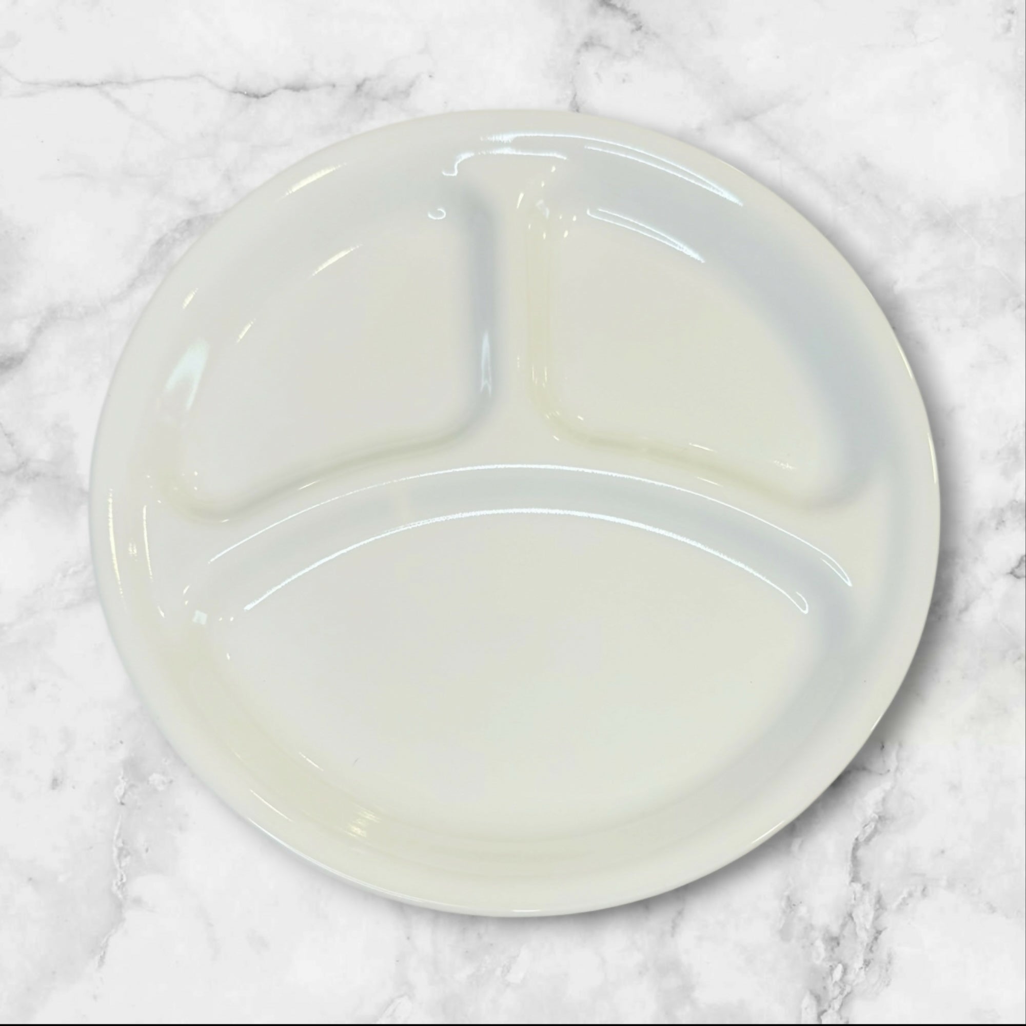 Corelle Winter Frost White Divided Dinner Plates | Set of 4 | Excellent Condition