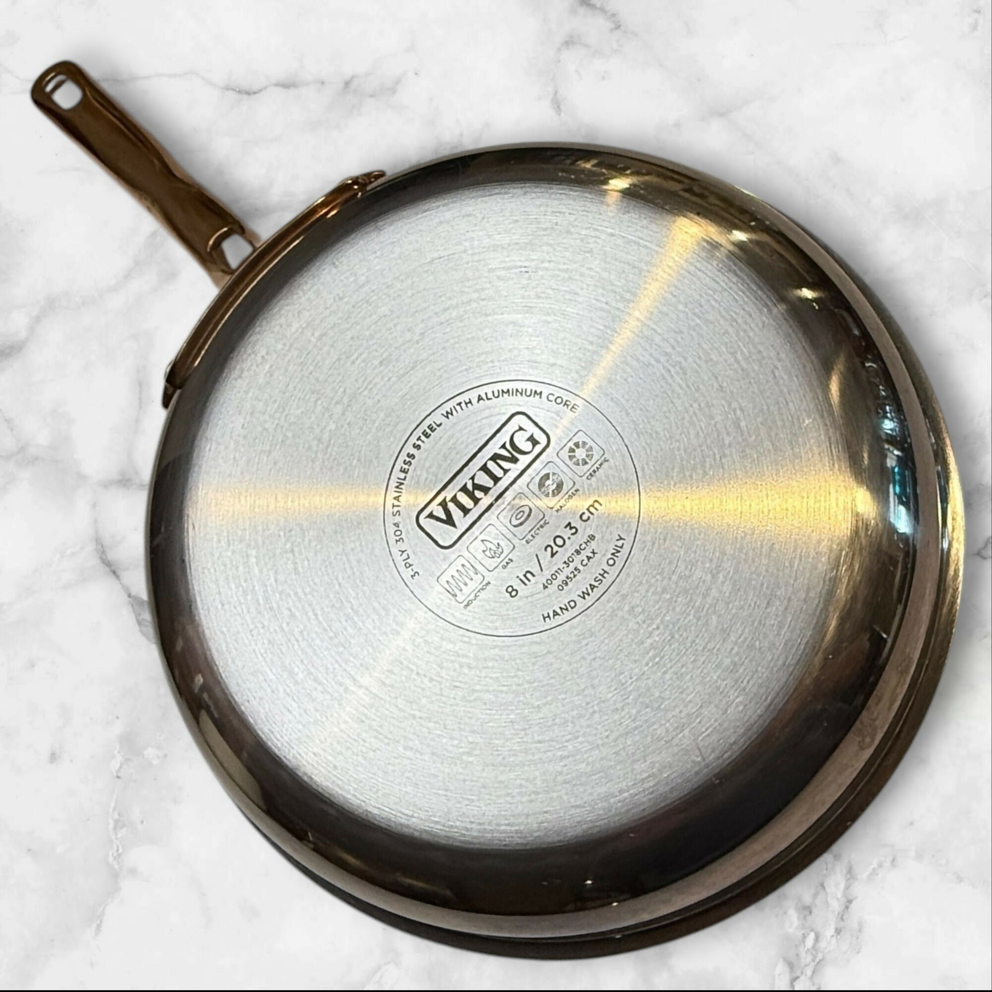 Viking 3-Ply Stainless Steel 8 Inch Fry Pan Skillet | Excellent Condition